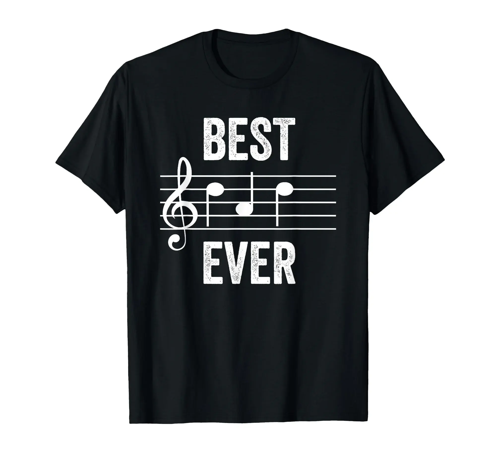 Best Dad Ever Music Notes TShirt Funny Fathers Day Gift T-Shirt