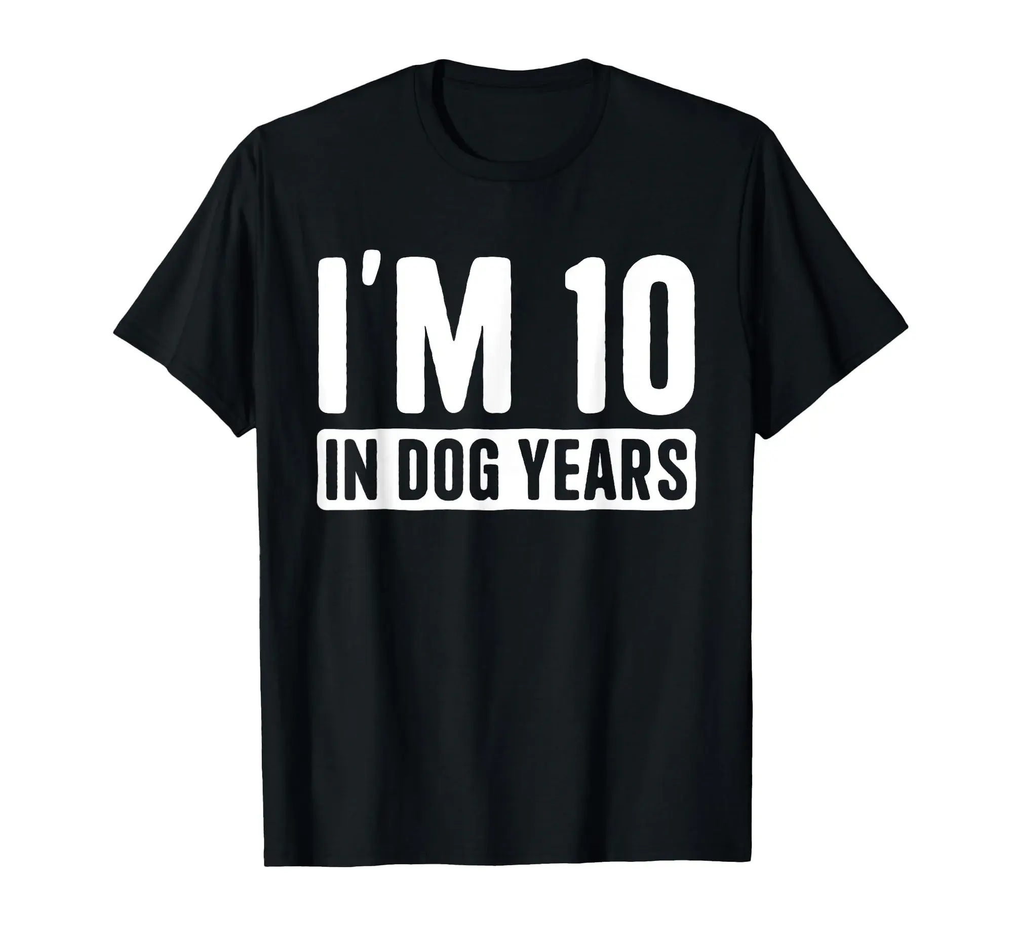 I'm 10 in Dog Years 70 Grandma Grandpa 70th Birthday T-Shirt