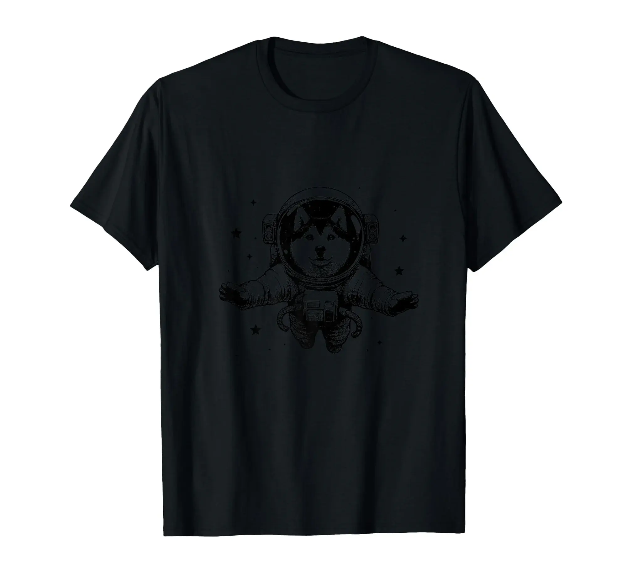Dog Dad Mom Space - Astronaut Huskita Premium T-Shirt