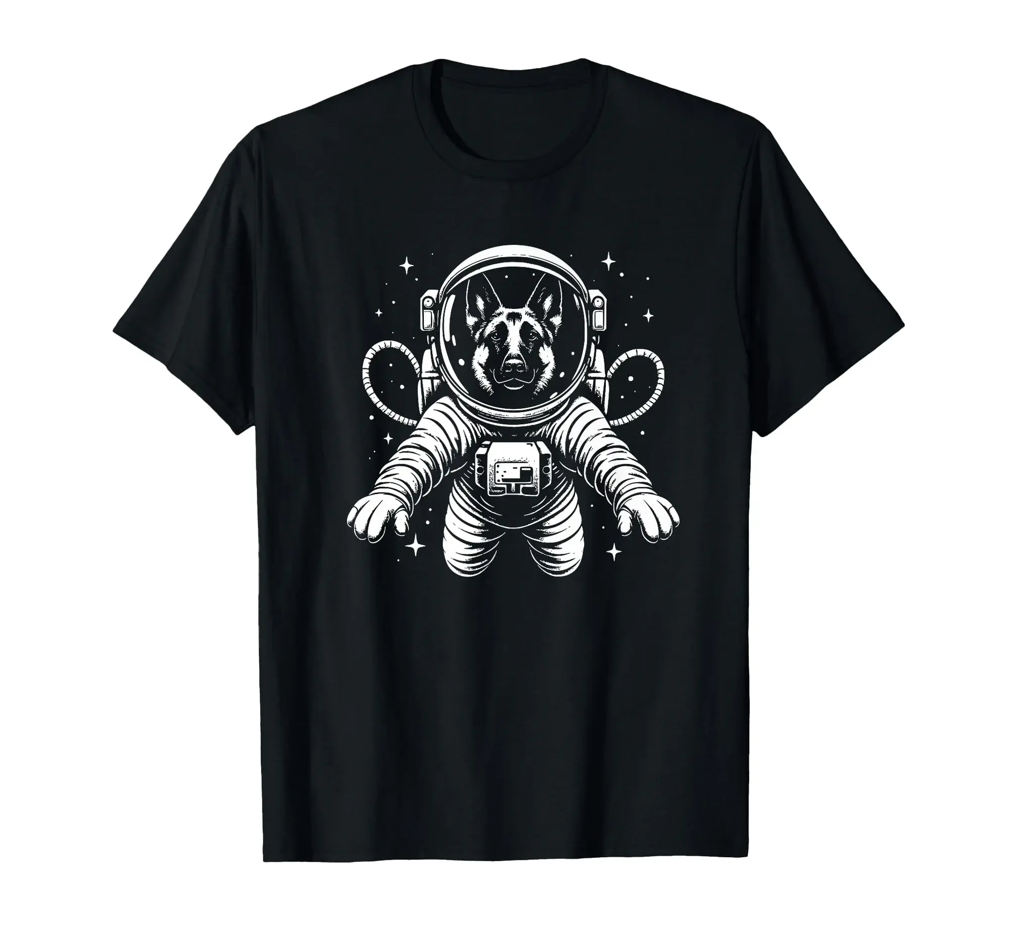 Dog Dad Mom Space - Astronaut Dutch Shepherd Premium T-Shirt