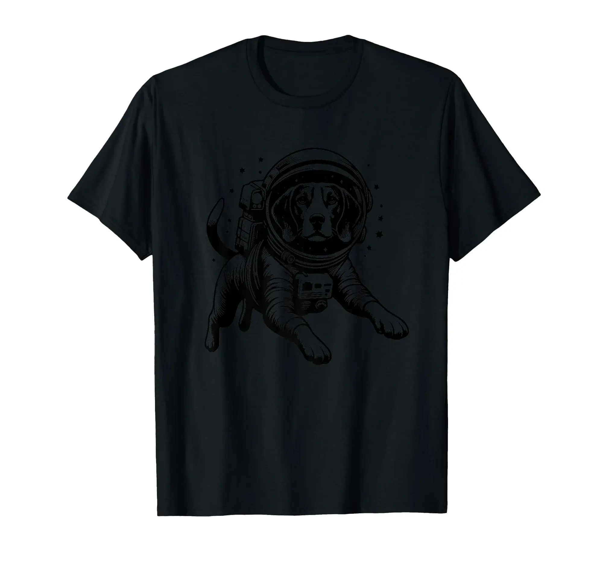 Dog Dad Mom Space - Astronaut American Foxhound Premium T-Shirt
