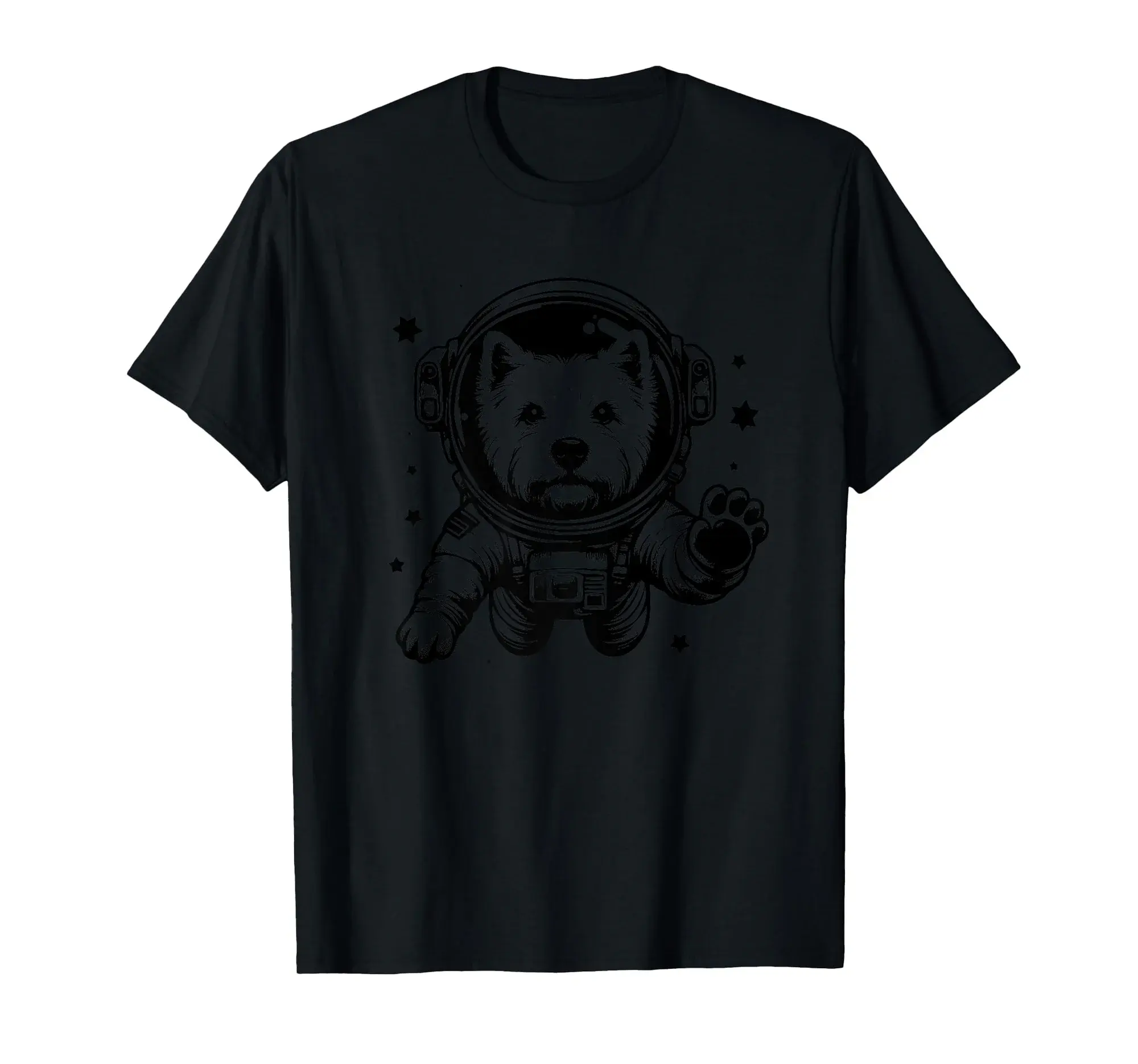 Dog Dad Mom Space - Astronaut West Highland Terrier Westie Premium T-Shirt