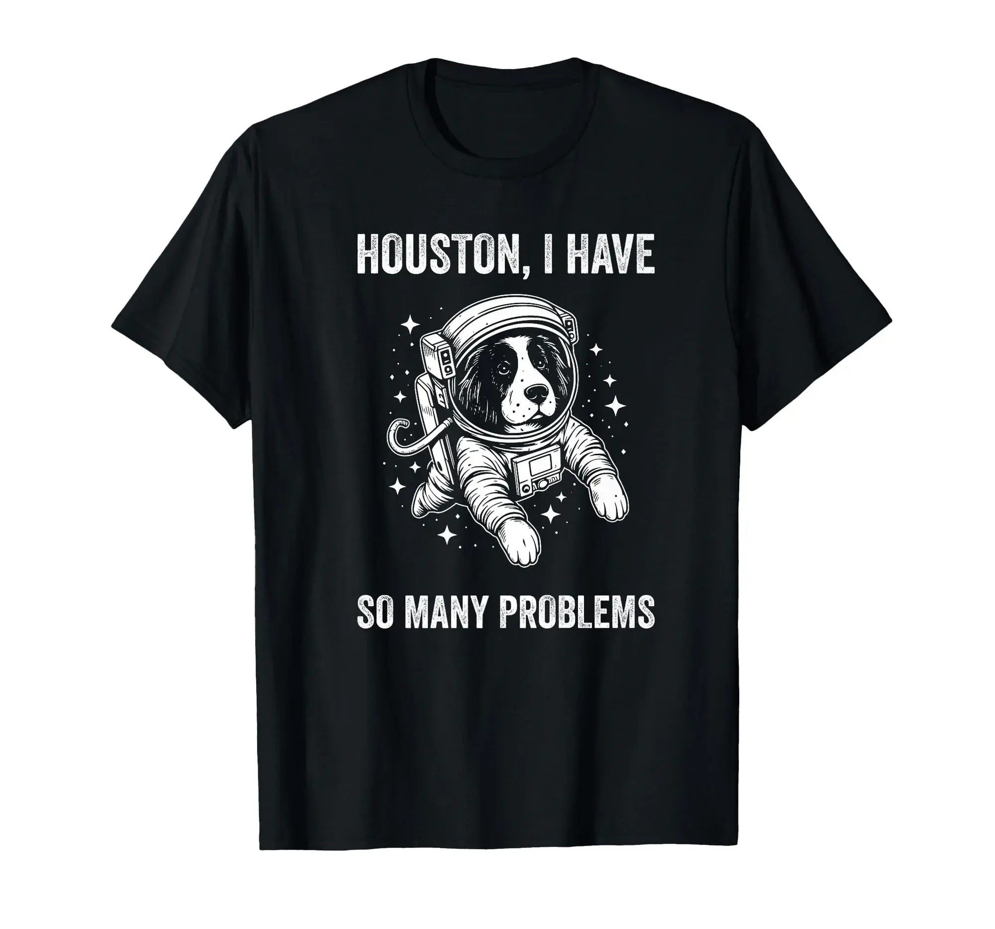 Dog Dad Mom Space - Houston Problem Brittany Premium T-Shirt