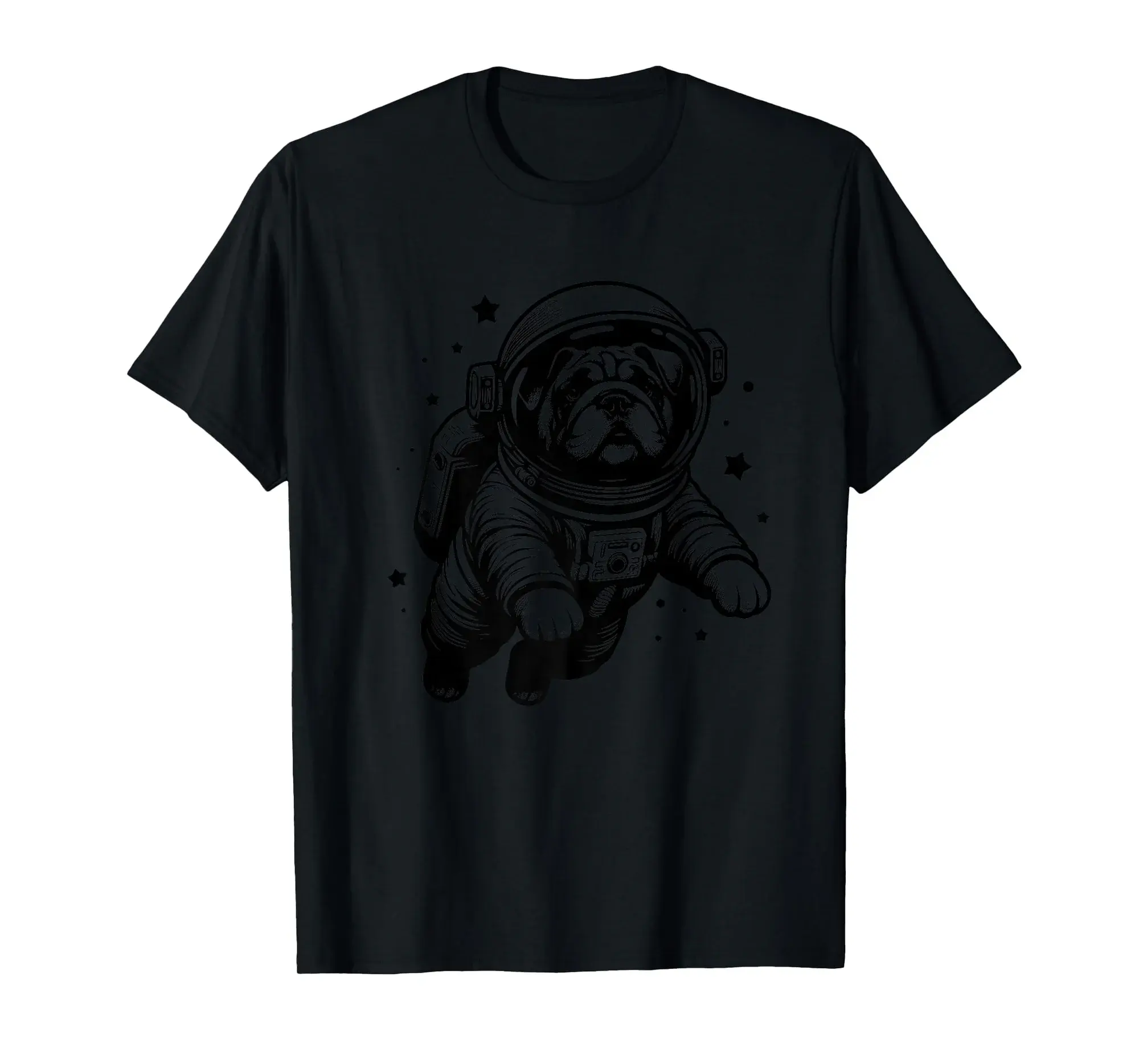 Dog Dad Mom Space - Astronaut Bullmastiff Premium T-Shirt