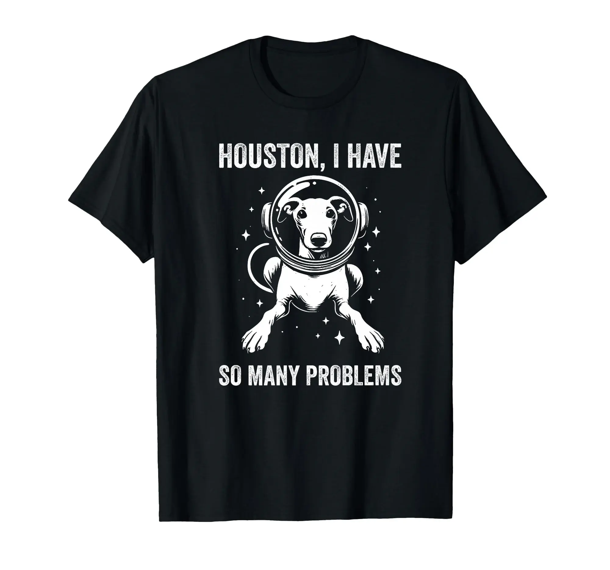 Dog Dad Mom Space - Houston Problem Whippet Premium T-Shirt