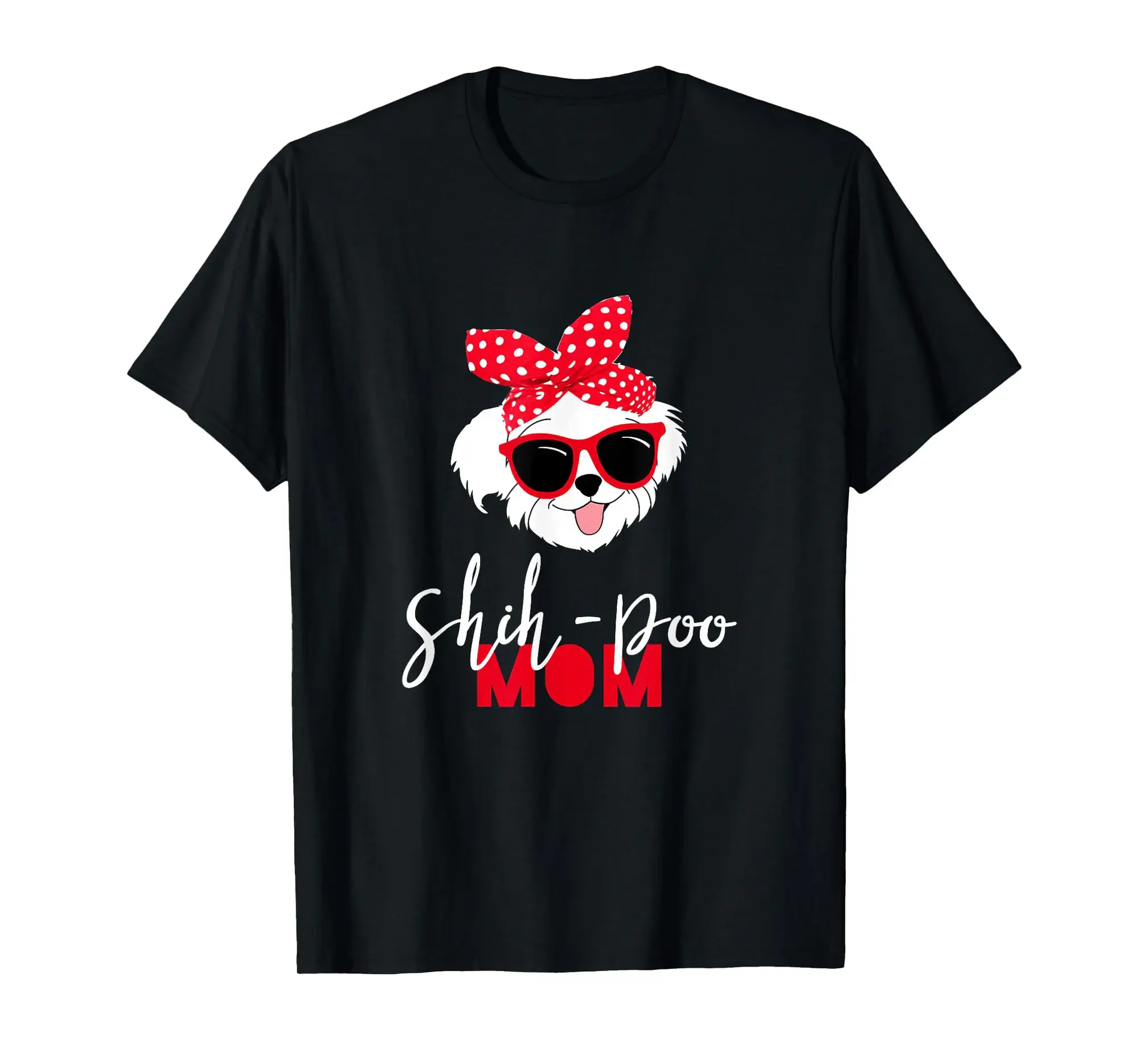 Dog Lovers T Shirt Shih-Poo Mom Fur Mama Shirt
