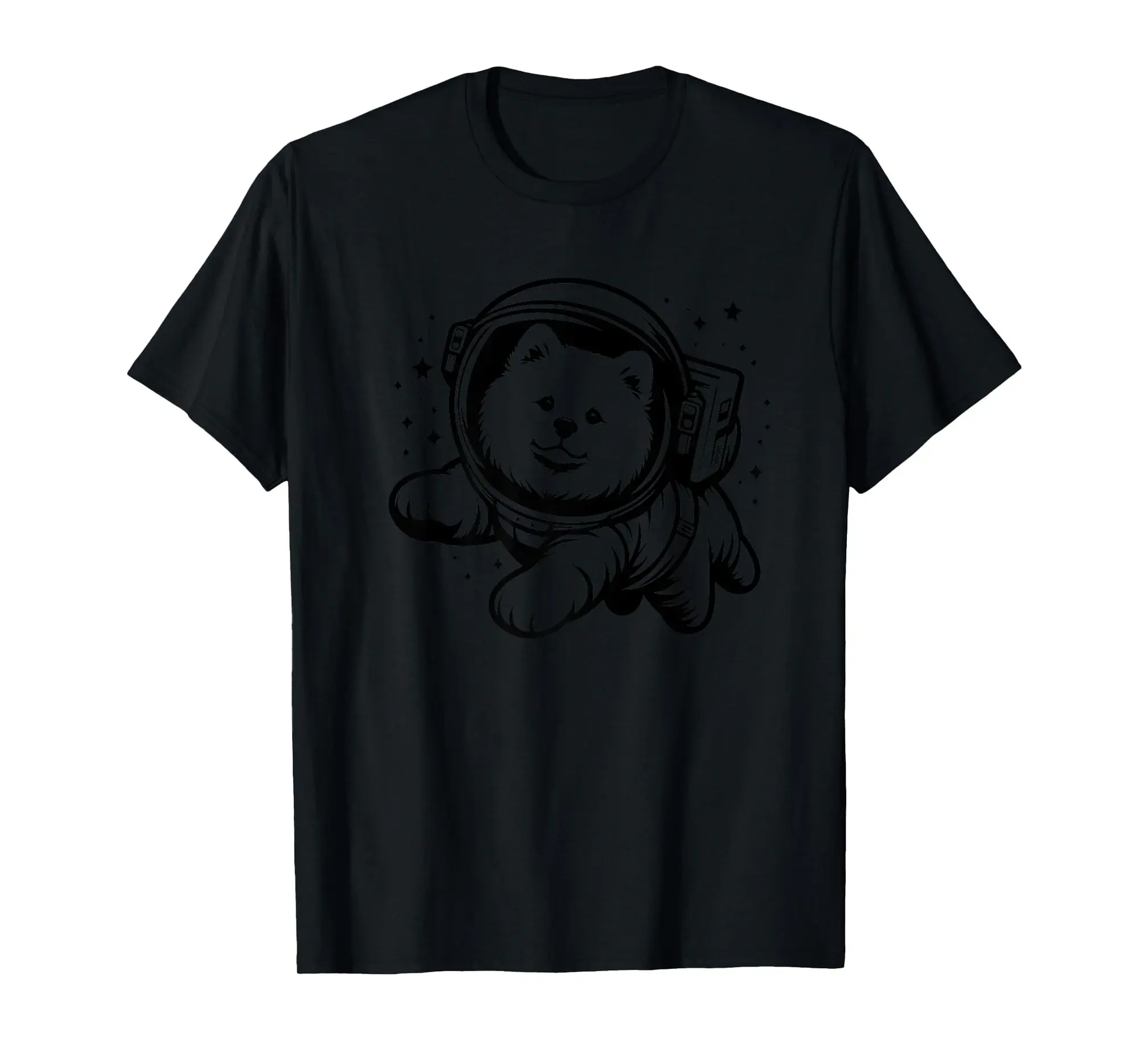 Dog Dad Mom Space - Astronaut Samoyed Premium T-Shirt