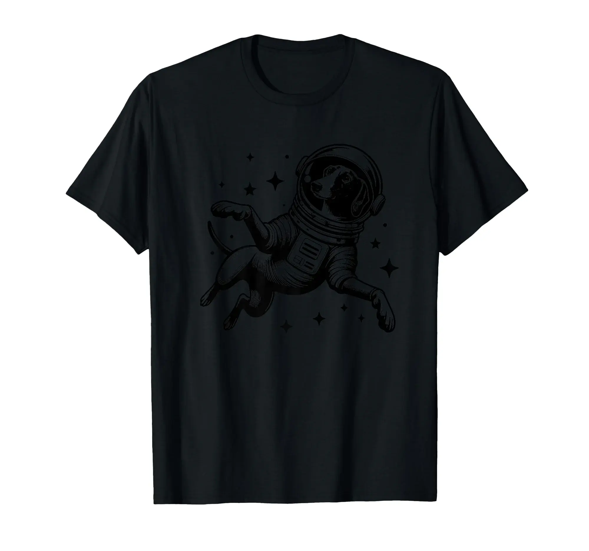Dog Dad Mom Space - Astronaut Greyhound Premium T-Shirt