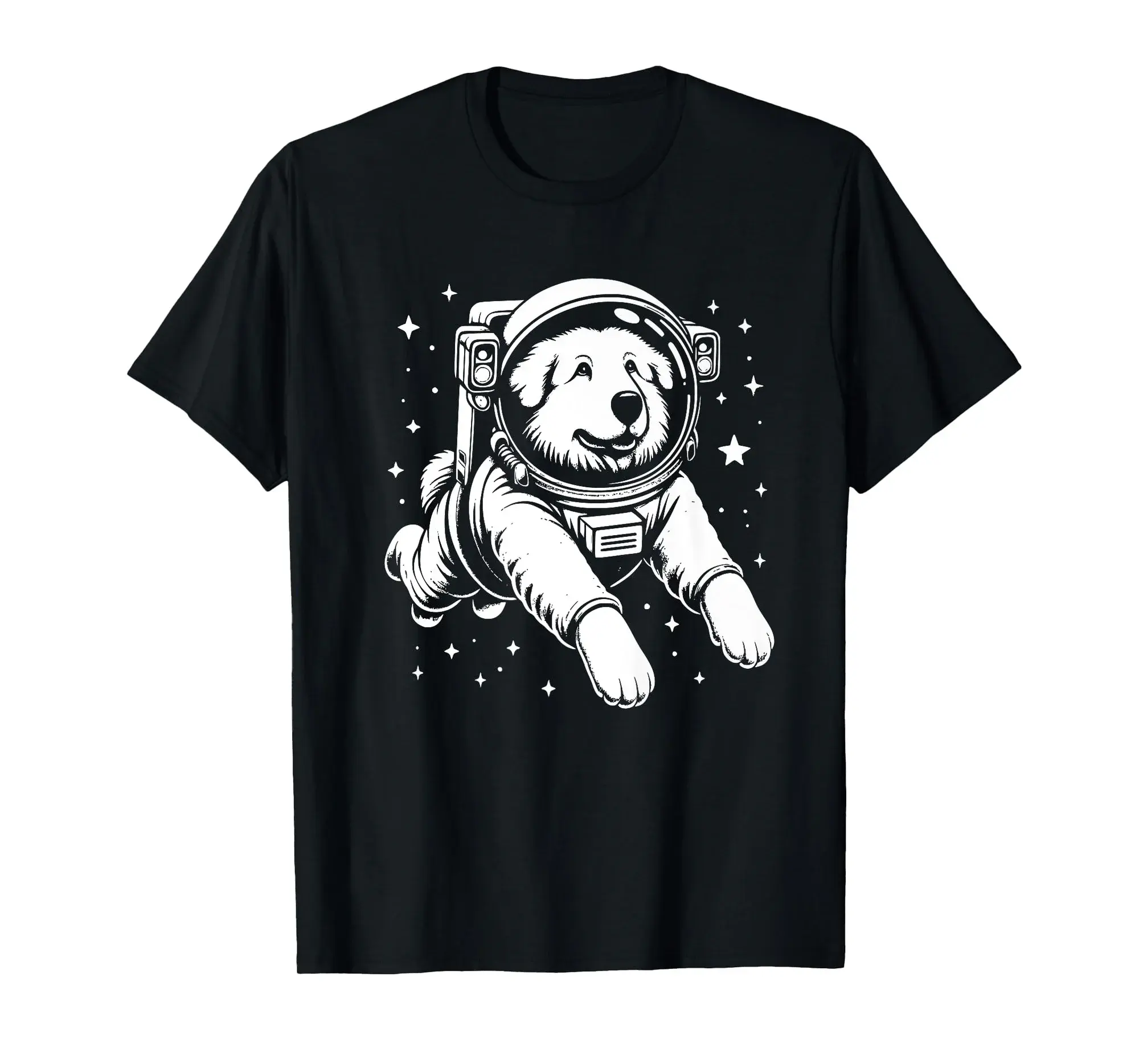 Dog Dad Mom Space - Astronaut Great Pyrenees Premium T-Shirt