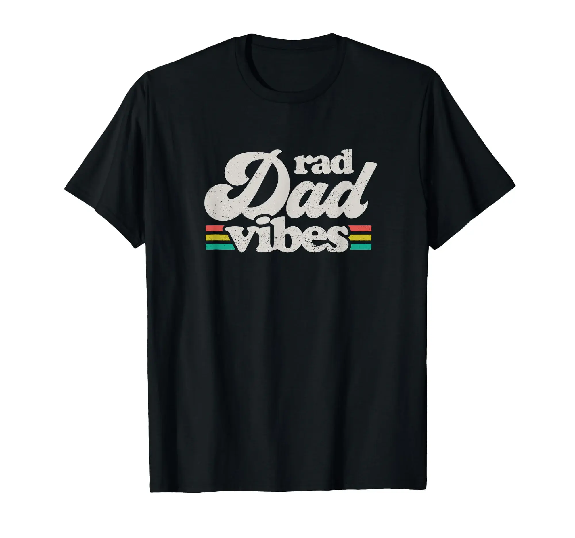 Rad Dad Vibes Retro Fathers Day T-Shirt