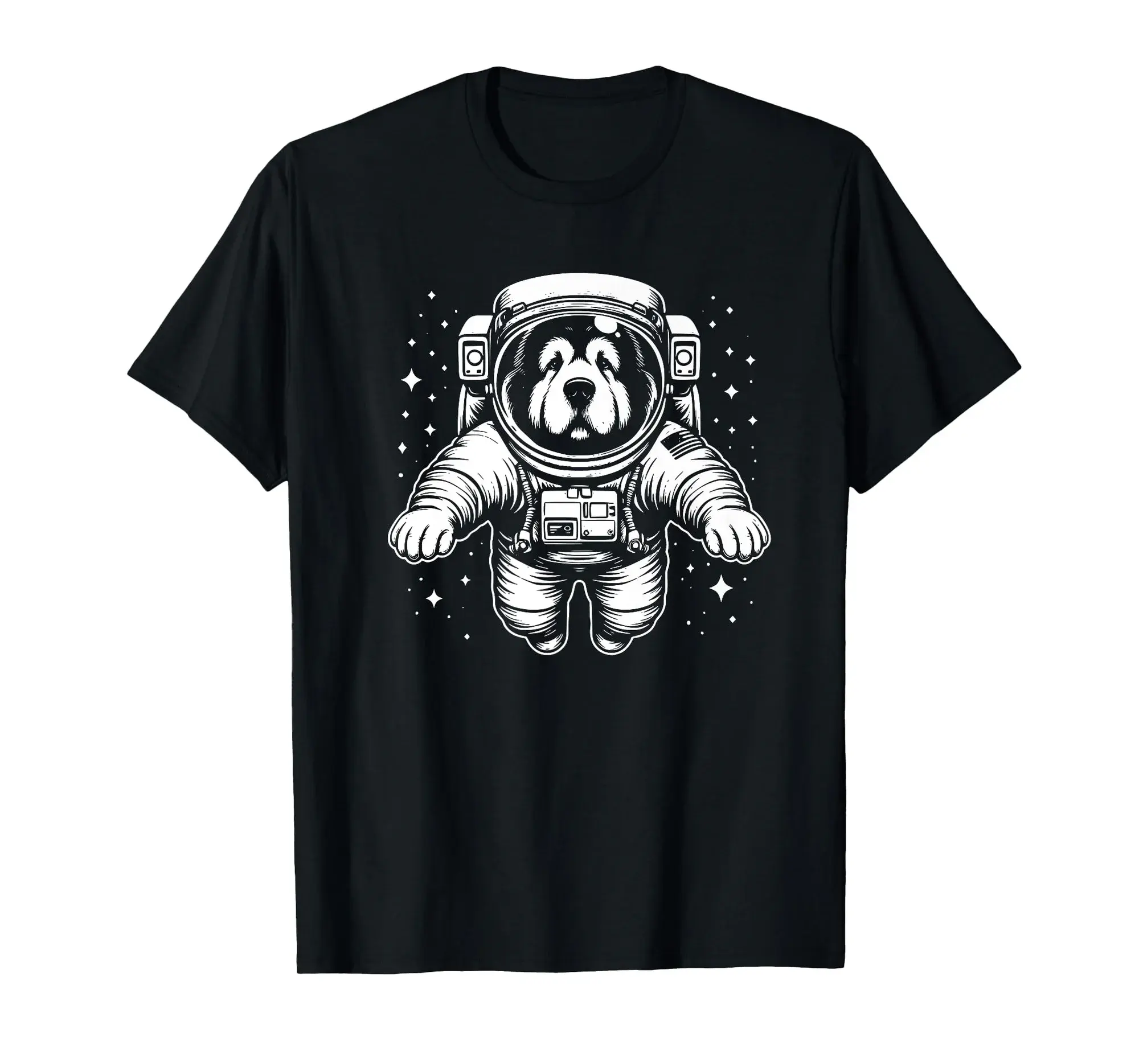 Dog Dad Mom Space - Astronaut Tibetan Mastiff Premium T-Shirt
