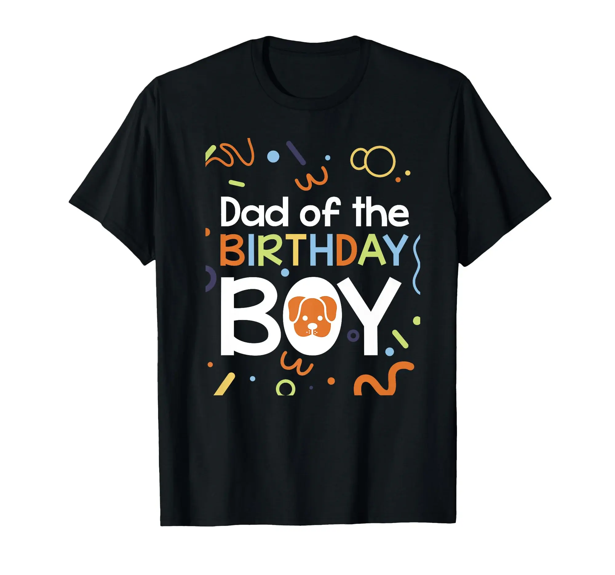 Dad of the Birthday Boy Dogs Theme Family Matching Outfit Premium T-Shirt