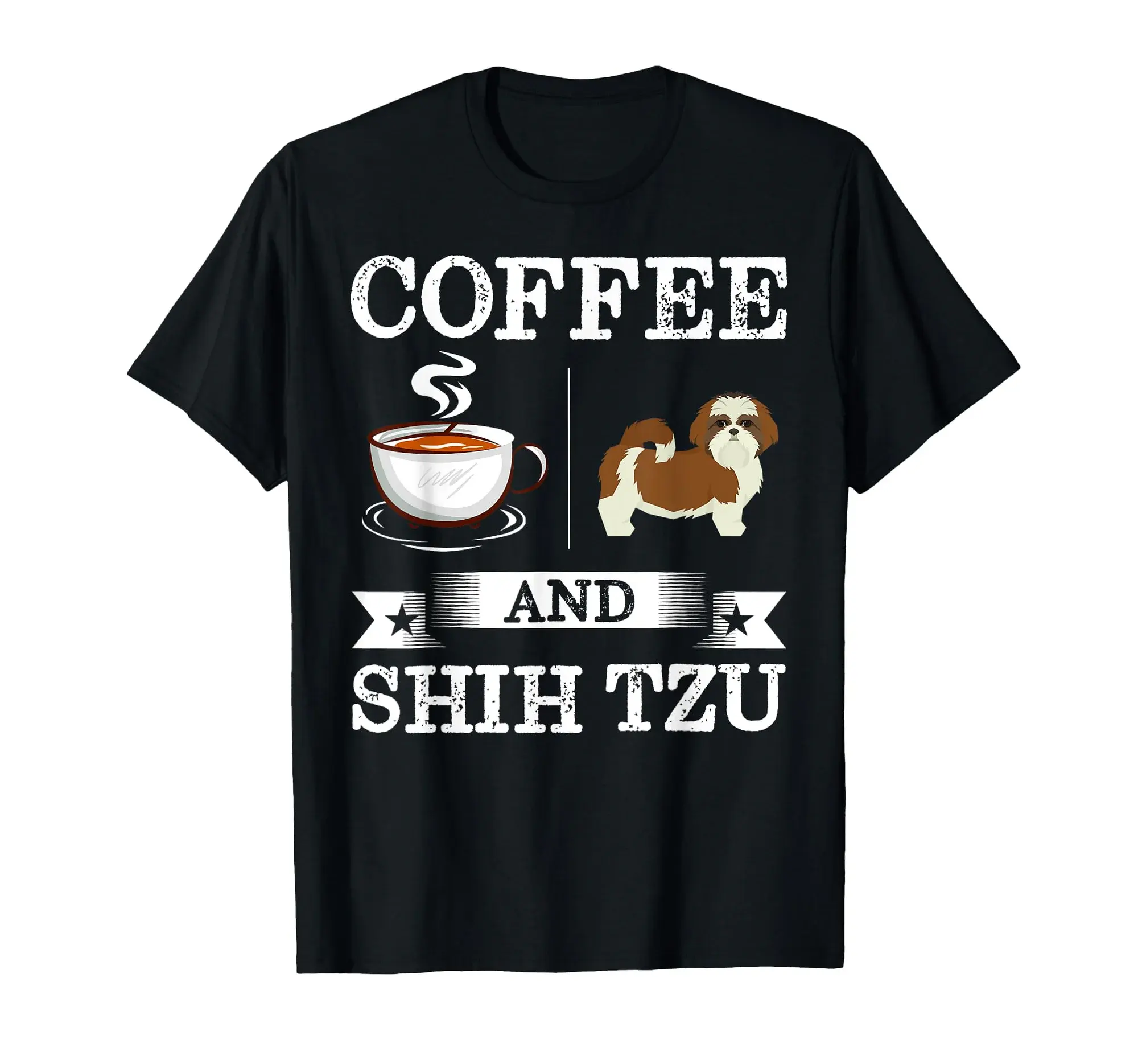 Shih Tzu Shirt Coffee And Shih Tzu Cute Dog Gift T-Shirt
