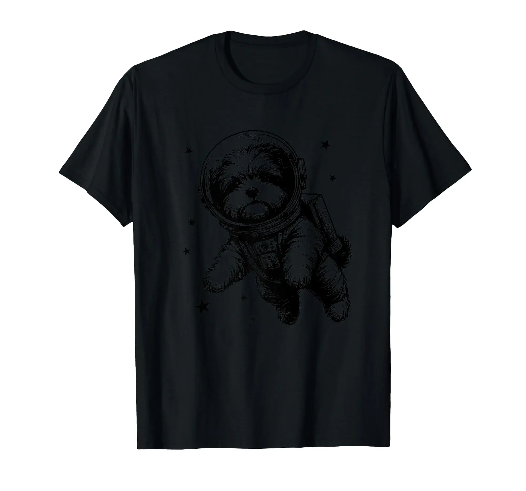 Dog Dad Mom Space - Astronaut Lowchen Premium T-Shirt