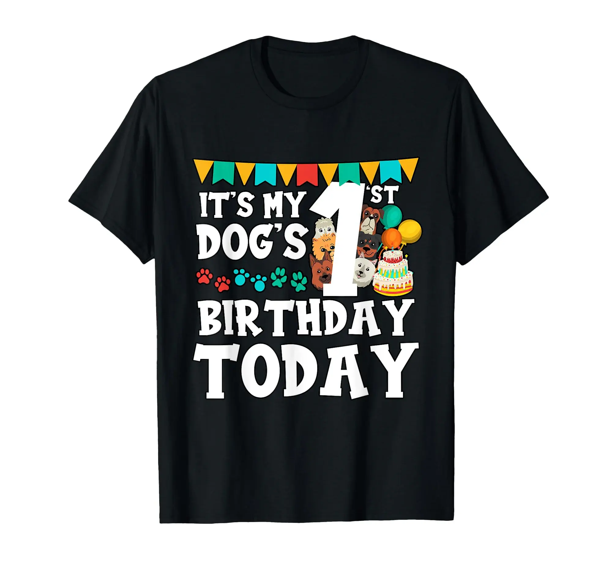 Funny It's My Dog's 1'st Birthday Today Dog Whisperers T-Shirt