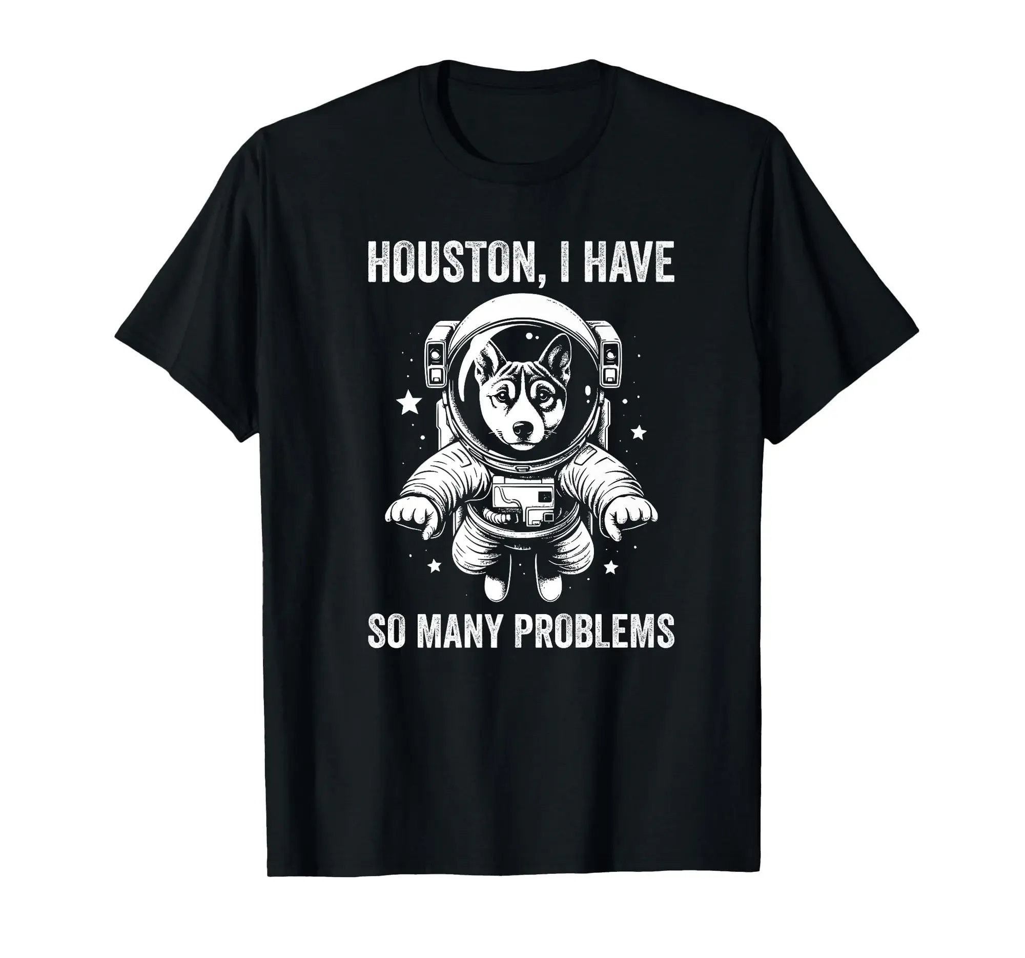 Dog Dad Mom Space - Houston Problem Basenji Premium T-Shirt
