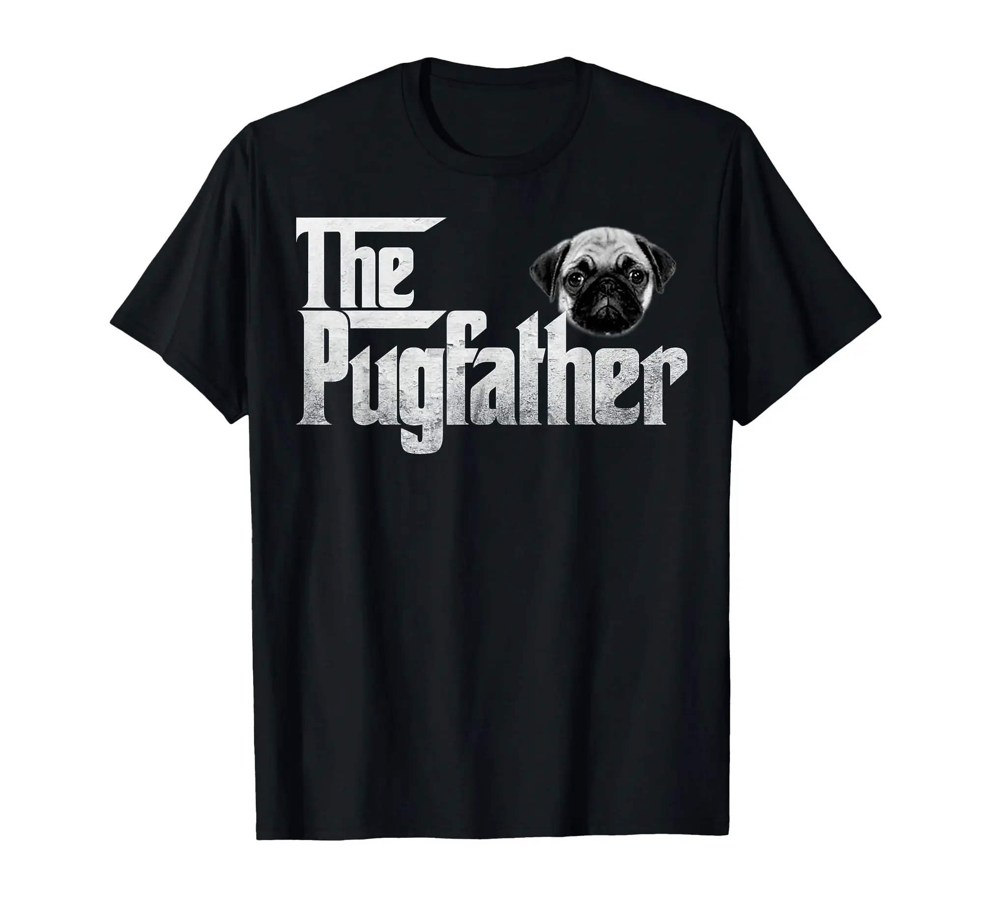 The Pugfather distressed style humour T-Shirt