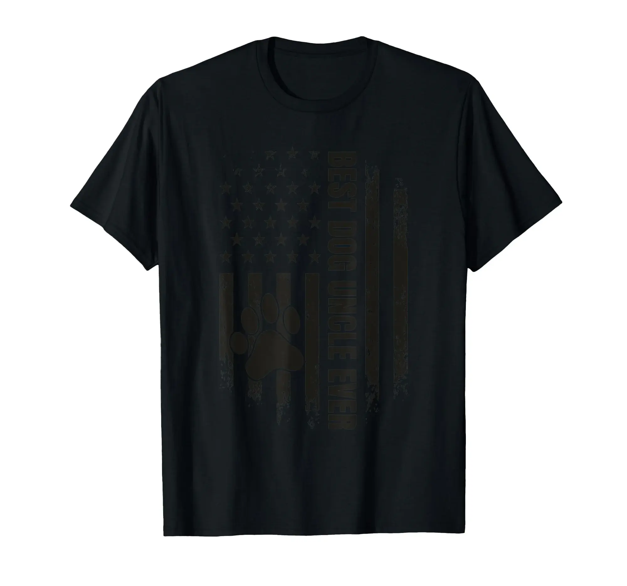 Best Dog Uncle Ever American USA Flag Dog Lover Owner T-Shirt