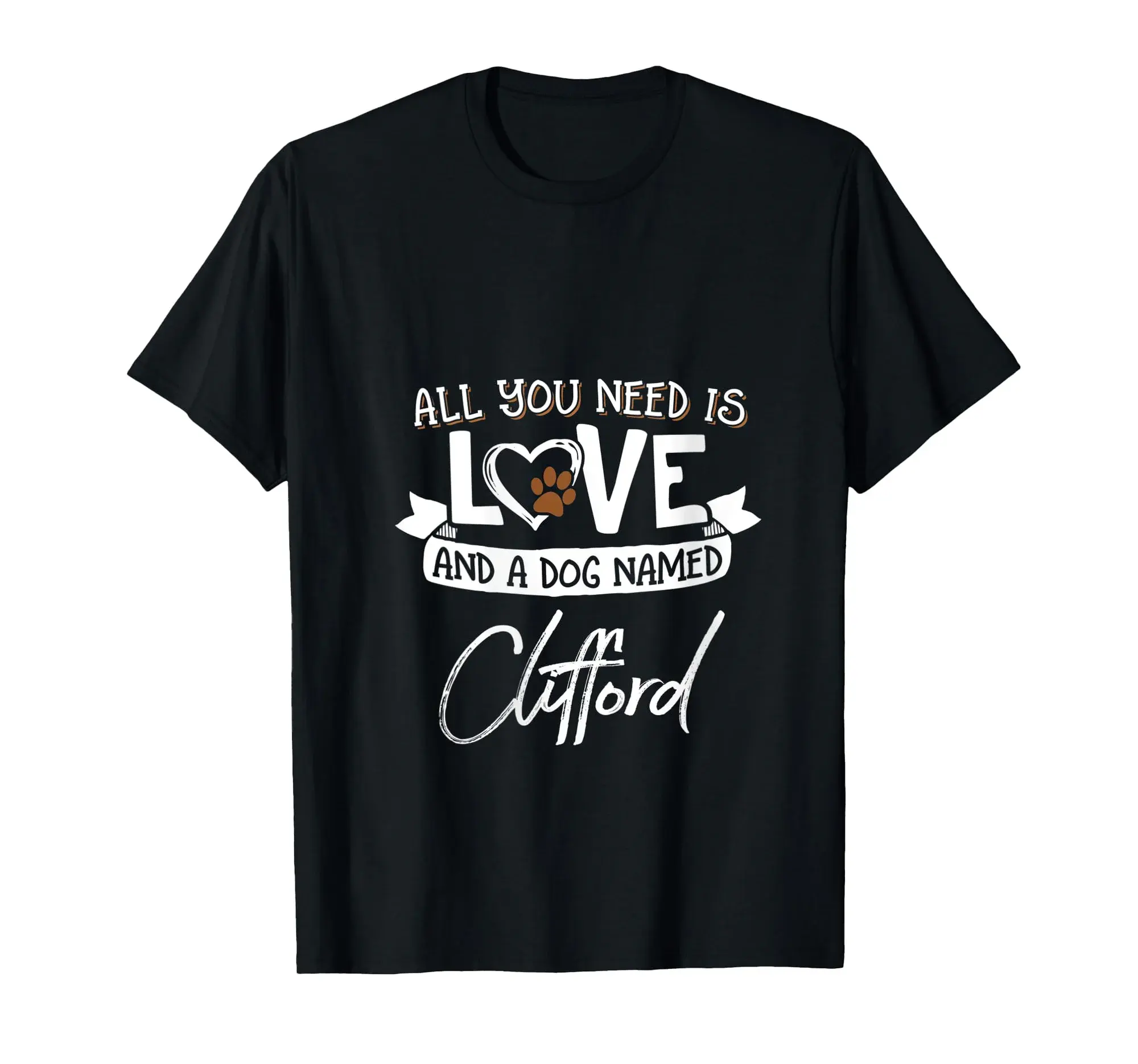Womens Cute Dog Named Clifford Design for Women and Men V-Neck T-Shirt
