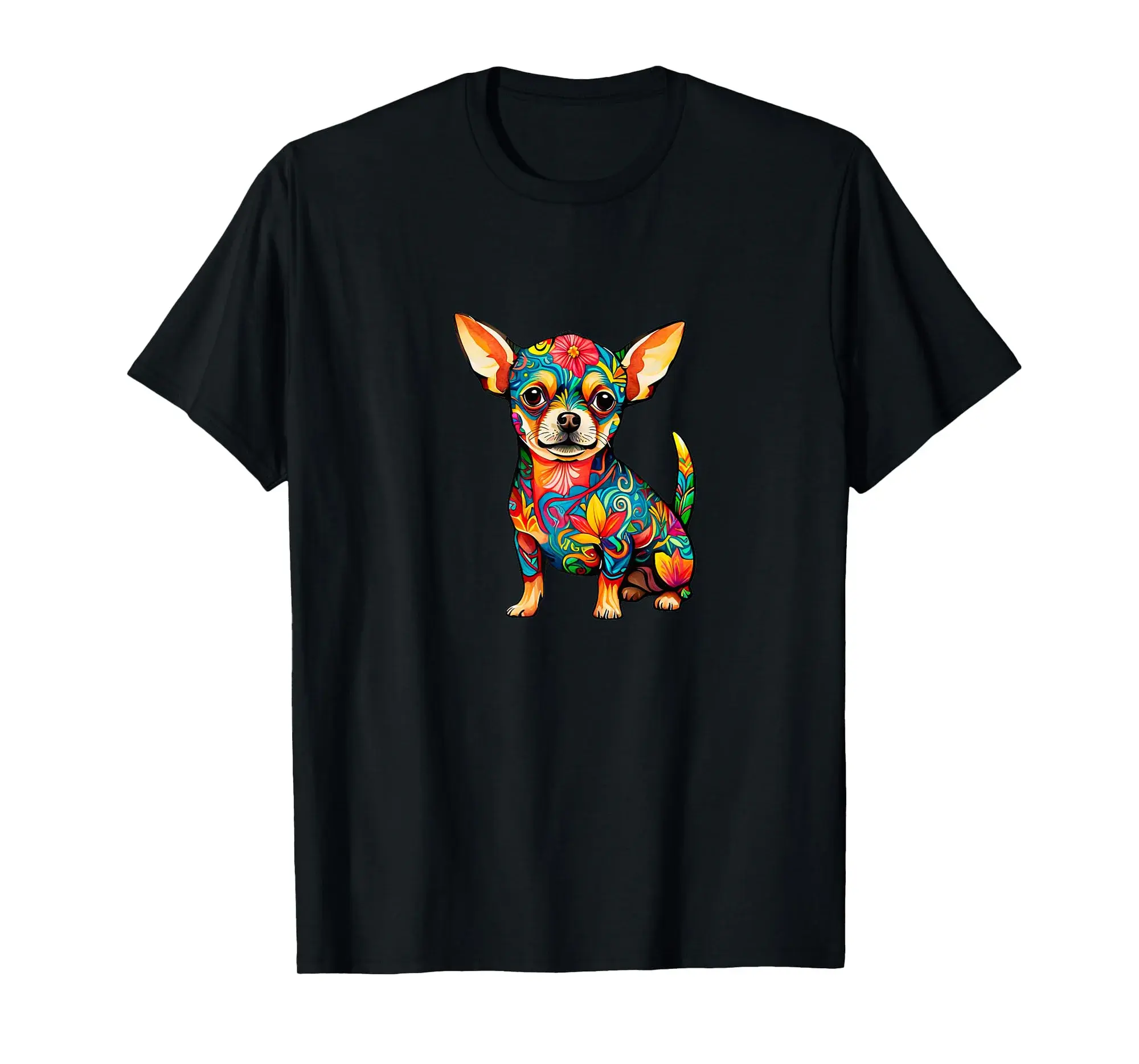Creative Art Chihuahua Mexican Dog Dad Mom Best Friend BFF Premium T-Shirt