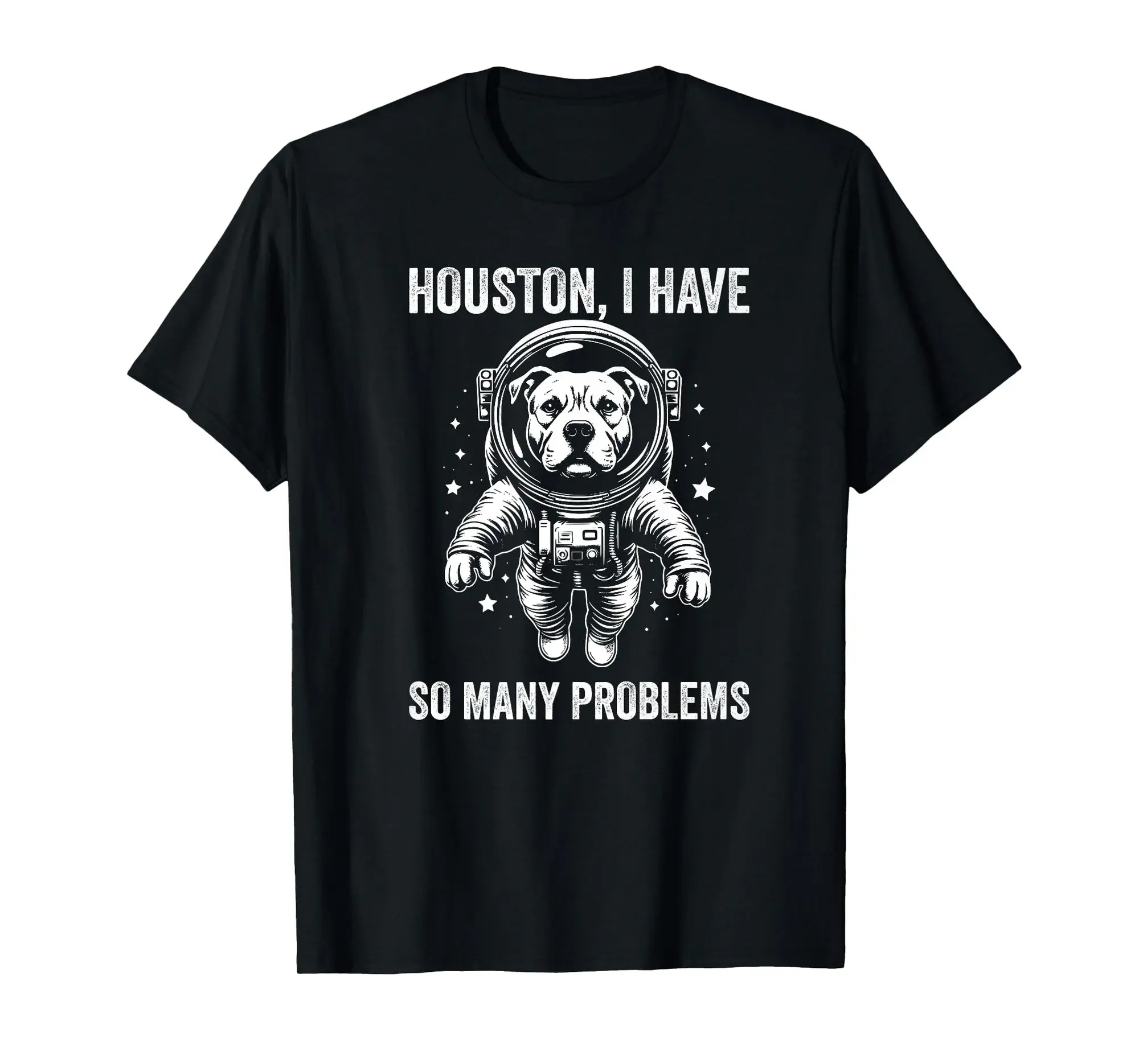 Dog Dad Mom Space - Houston Problem Pitbull Premium T-Shirt