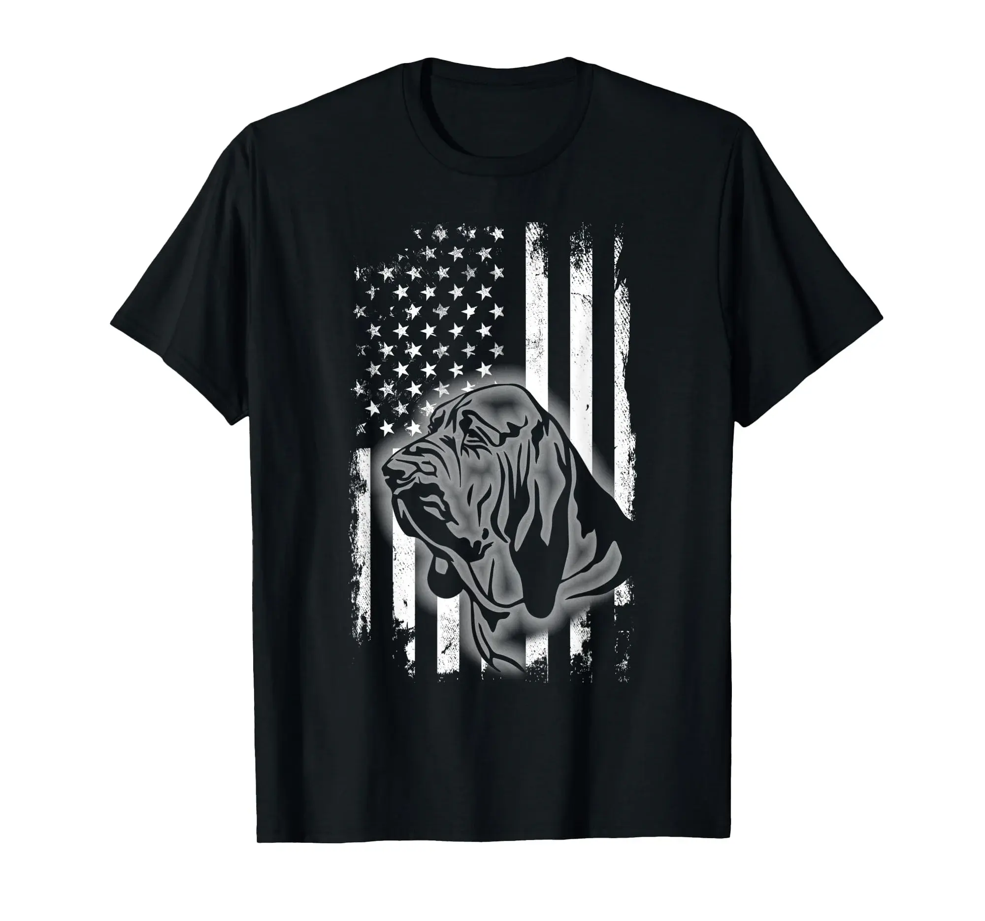 Bloodhound American Flag Cool USA Patriotic Dog Lover Gift T-Shirt