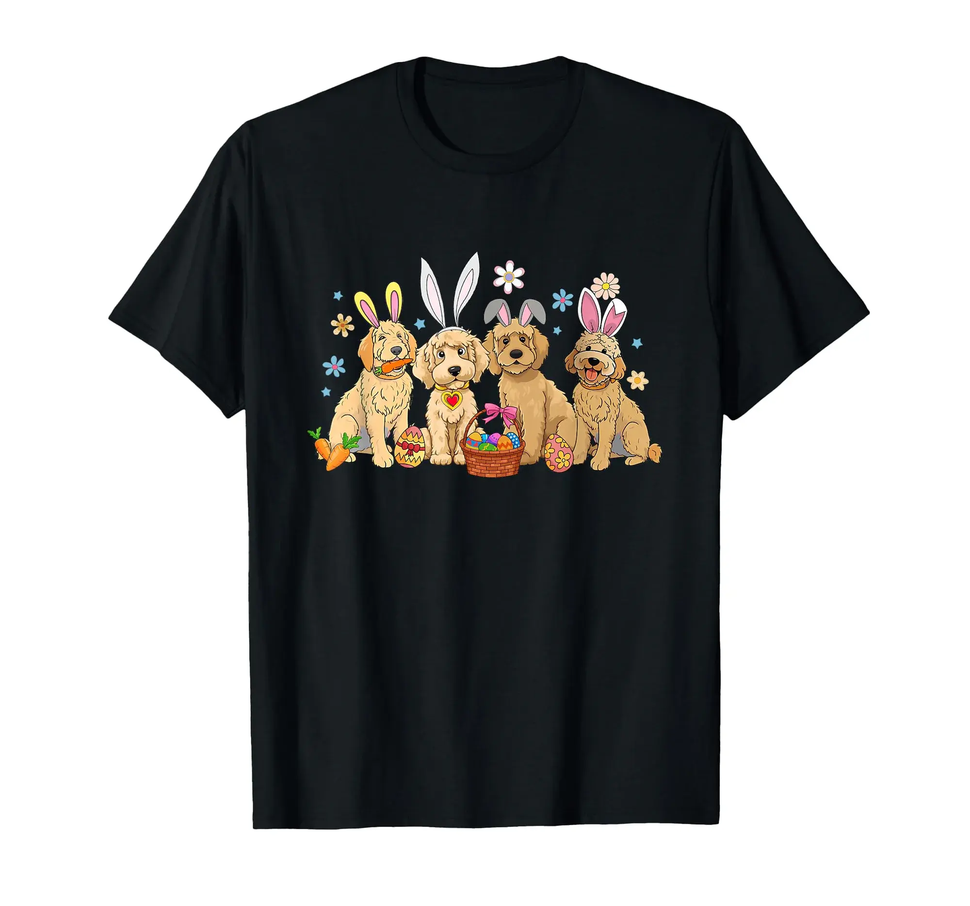 Dogs Easter Day Cute Goldendoodle Bunny Happy Easter Dogs T-Shirt
