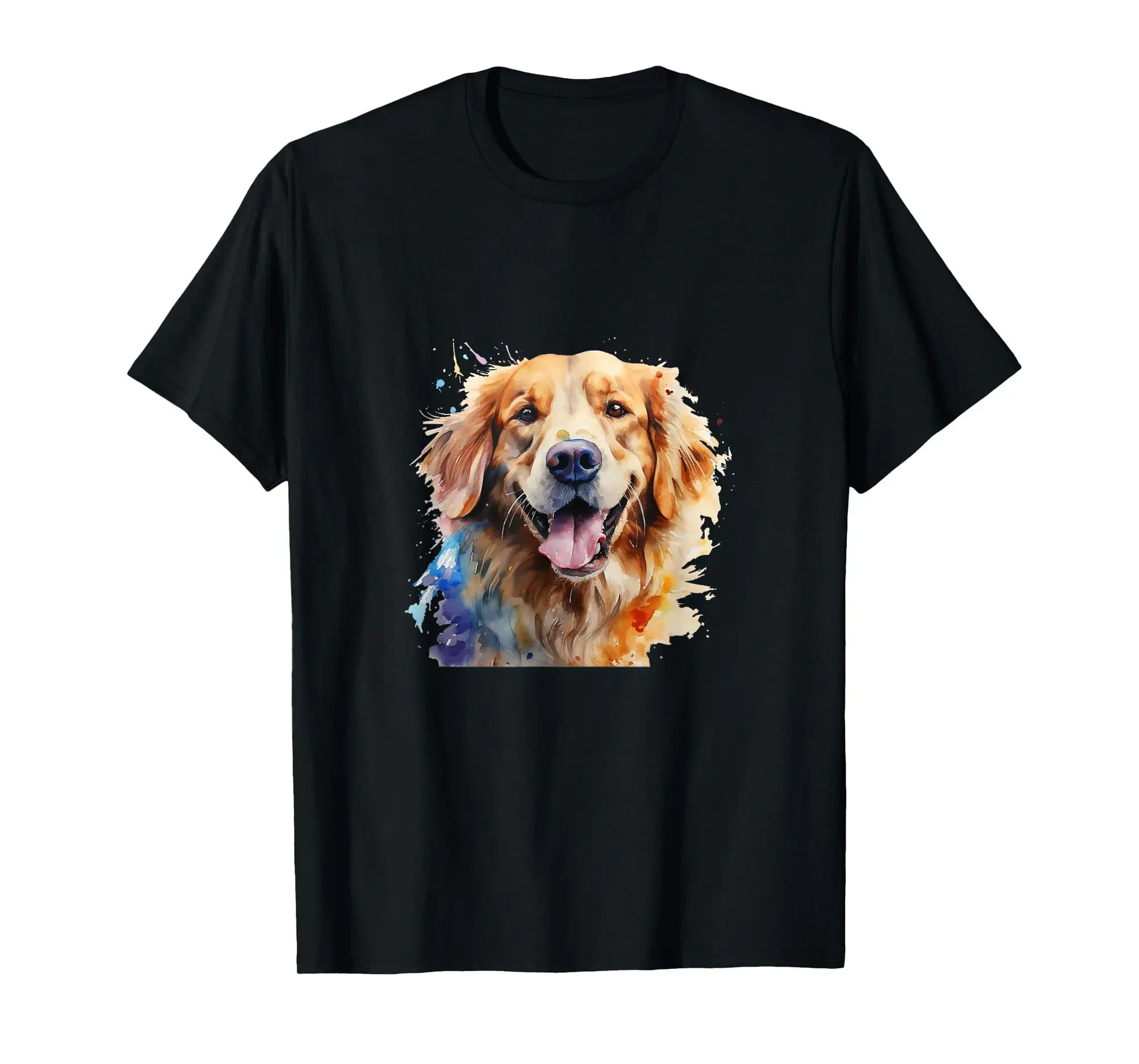 Watercolor Golden Retriever For Golden Retriever Dog Lovers T-Shirt