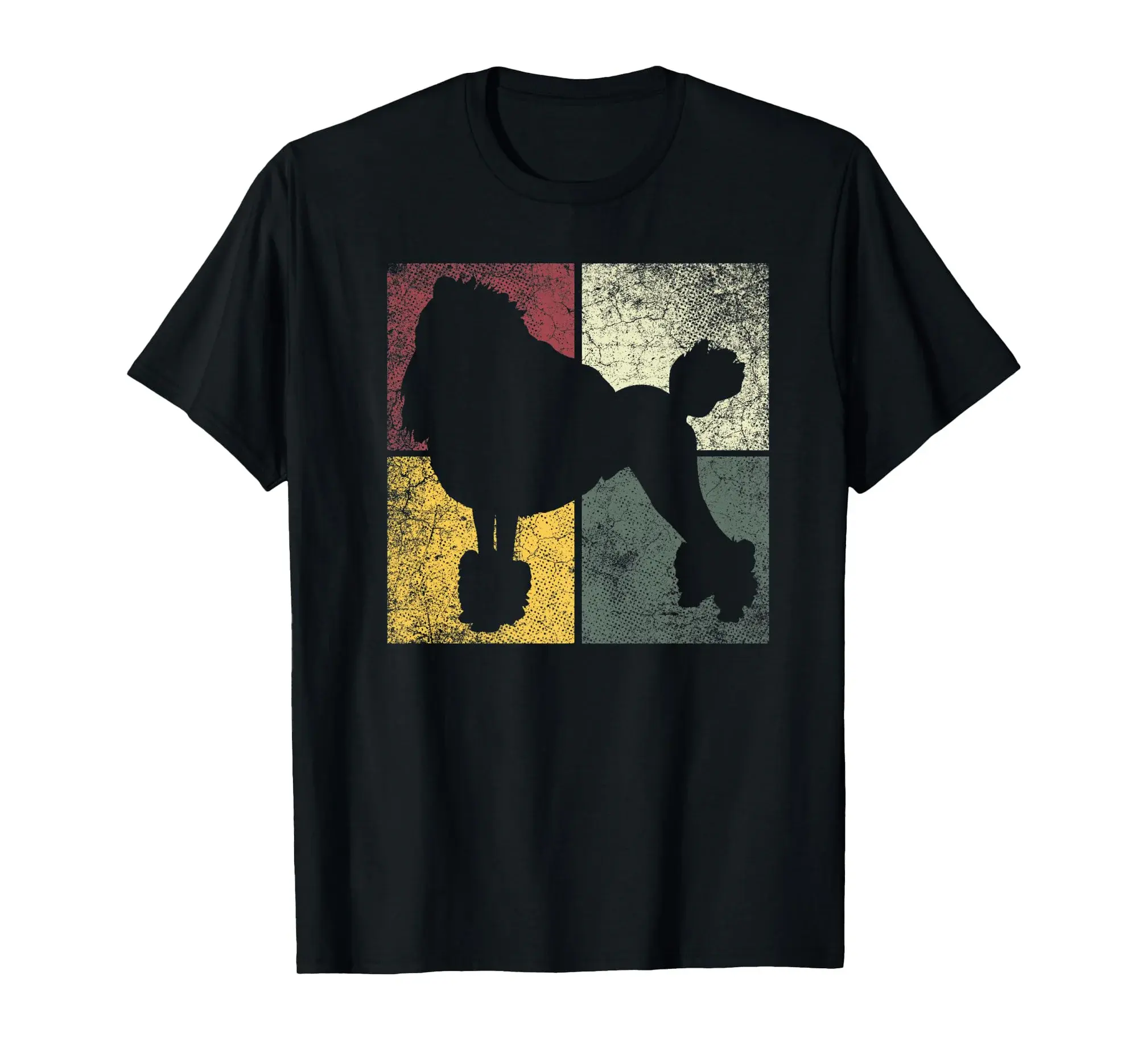 Poodle Dog Retro Distressed Style Vintage Shirt Mom Dad Gift Premium T-Shirt