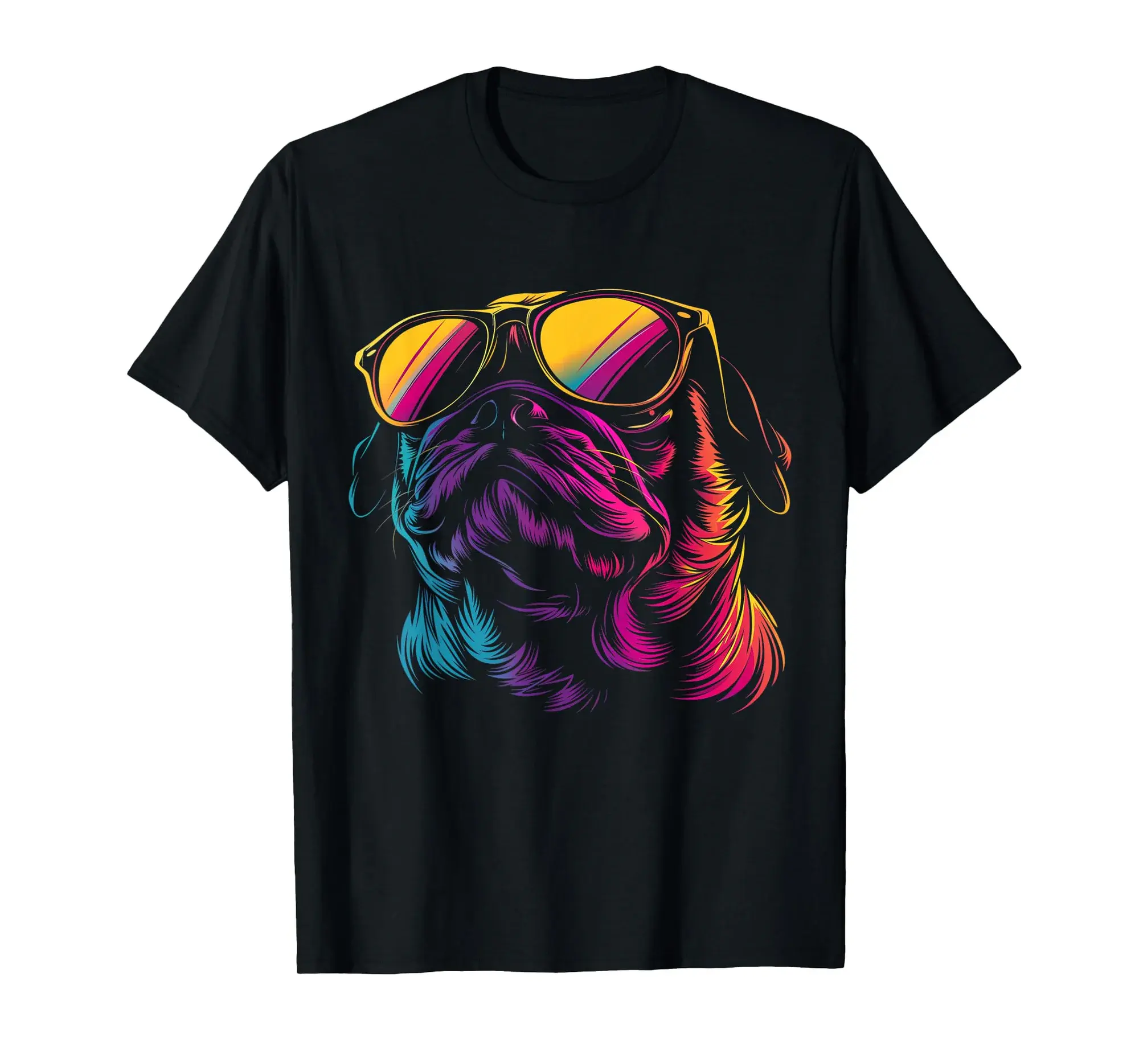 Pug Sunglasses Funny Dog Mom Pug Dad T-Shirt