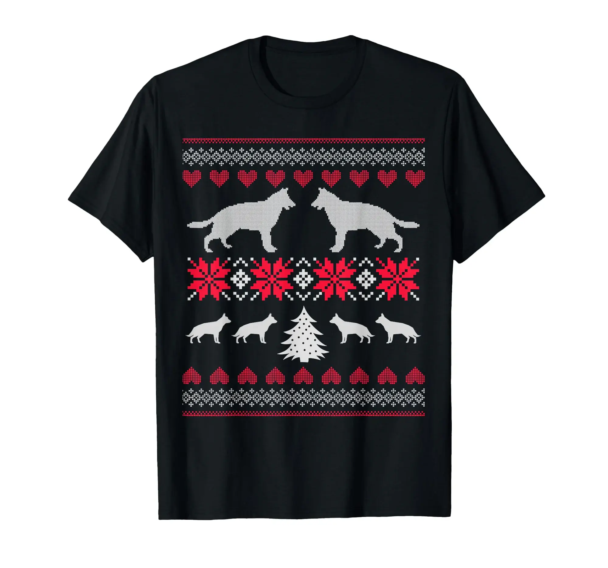Best German Shepherd Ugly Sweater Christmas Dog T-Shirt