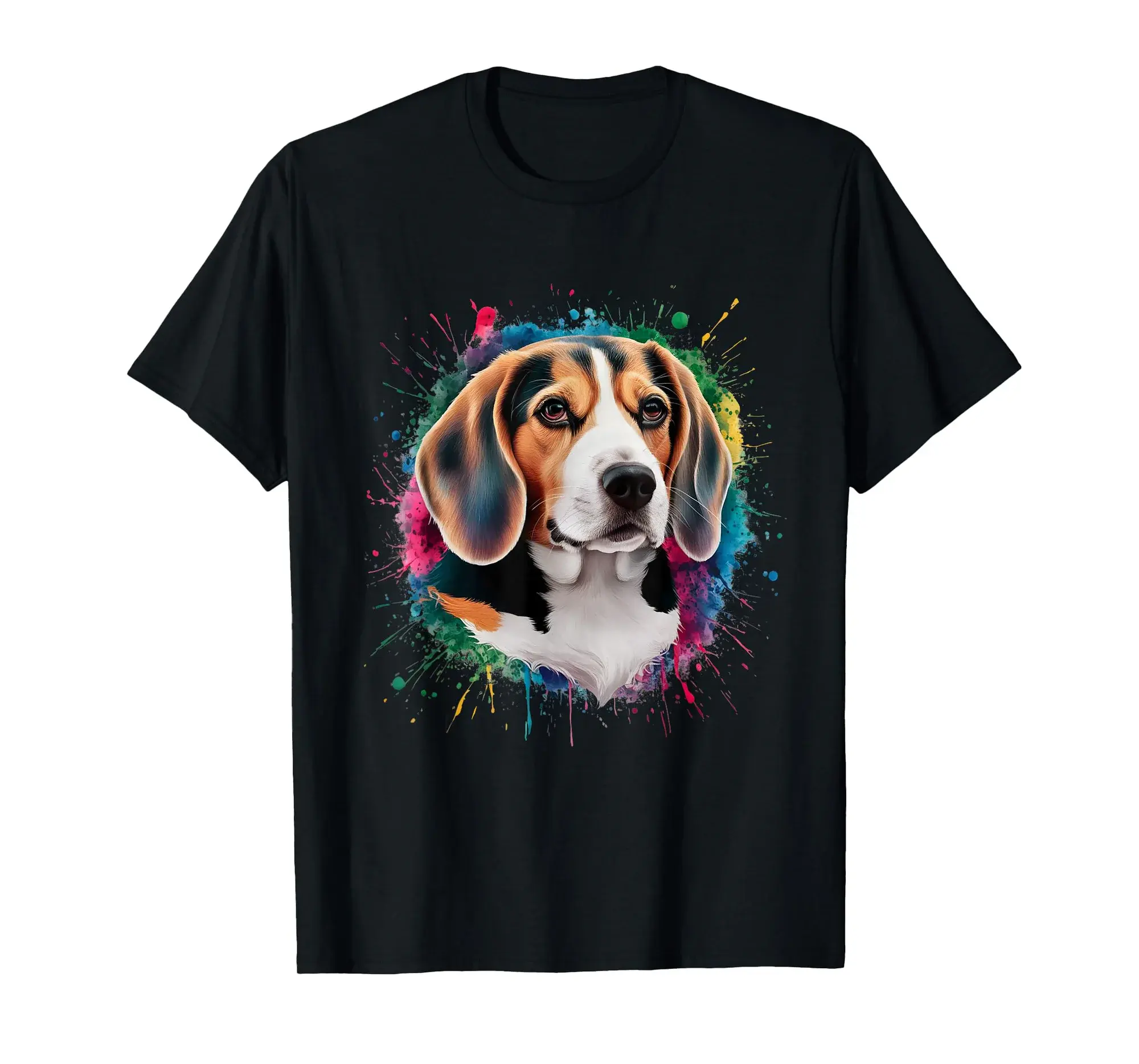 Beagle Men Woman Colorful Watercolor Beagle T-Shirt