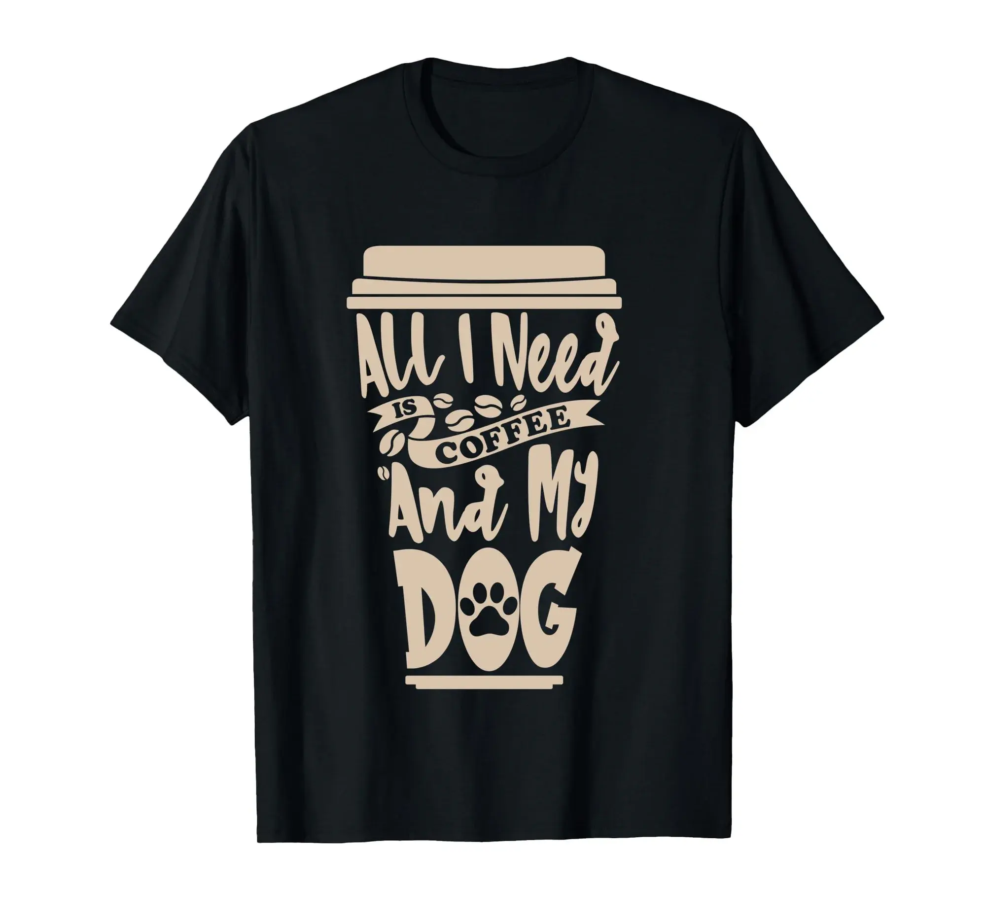 All I Need Is Coffee And My Dog, Funny Dog Owner Long Sleeve T-Shirt
