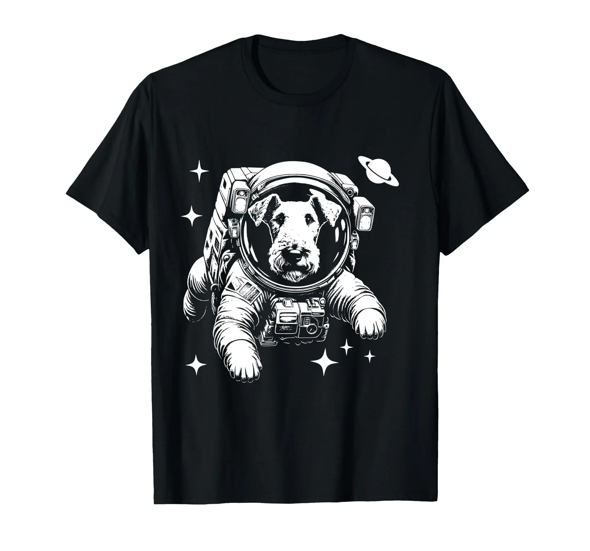 Dog Dad Mom Space - Astronaut Airedale Terrier Long Sleeve T-Shirt