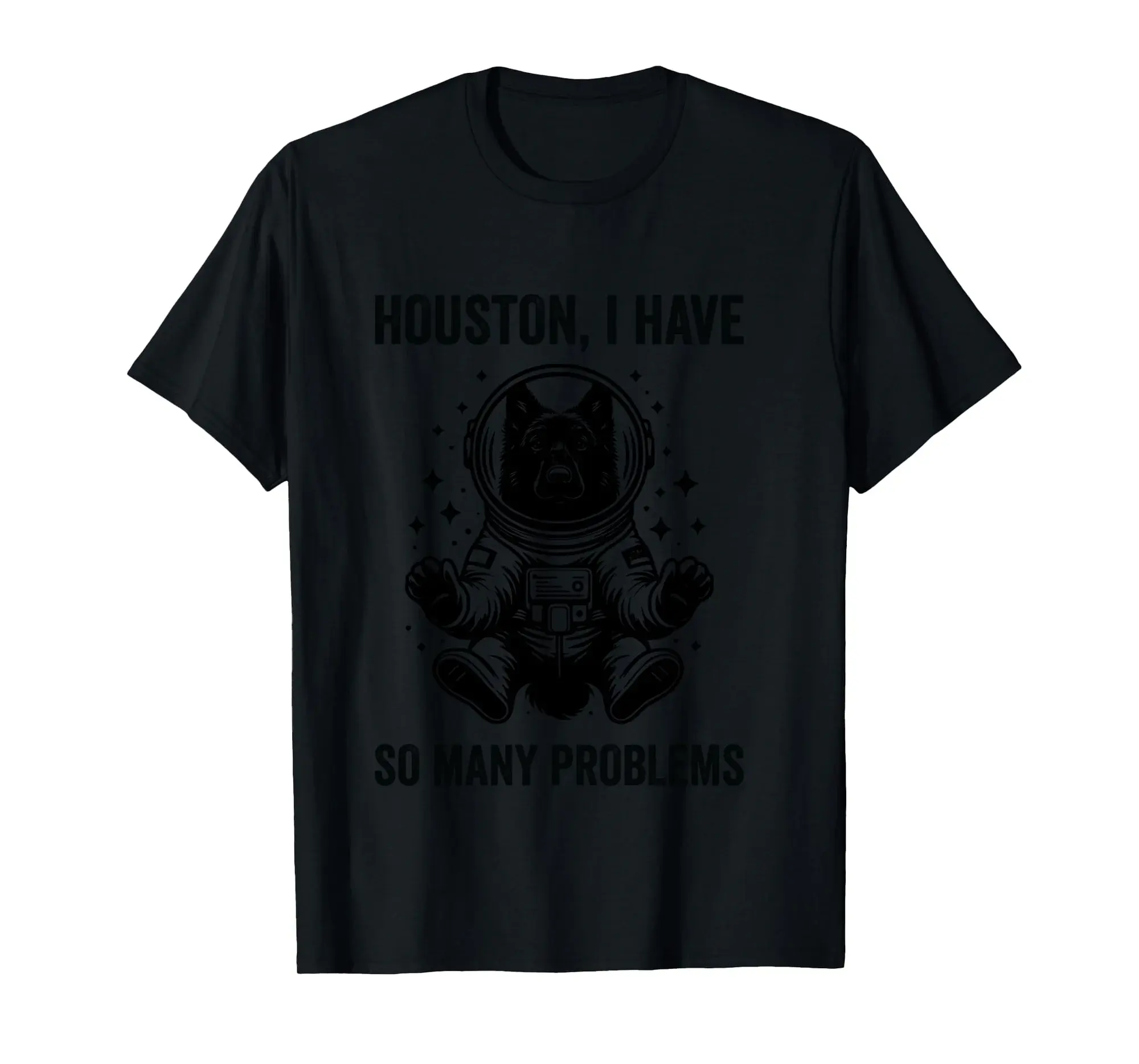 Dog Dad Mom Space - Houston Problem Belgian Tervuren Long Sleeve T-Shirt