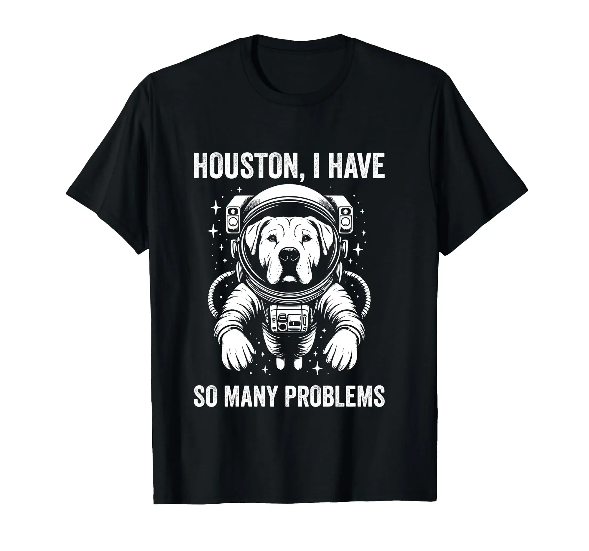 Dog Dad Mom Space - Houston Problem Dogos Argentino Long Sleeve T-Shirt