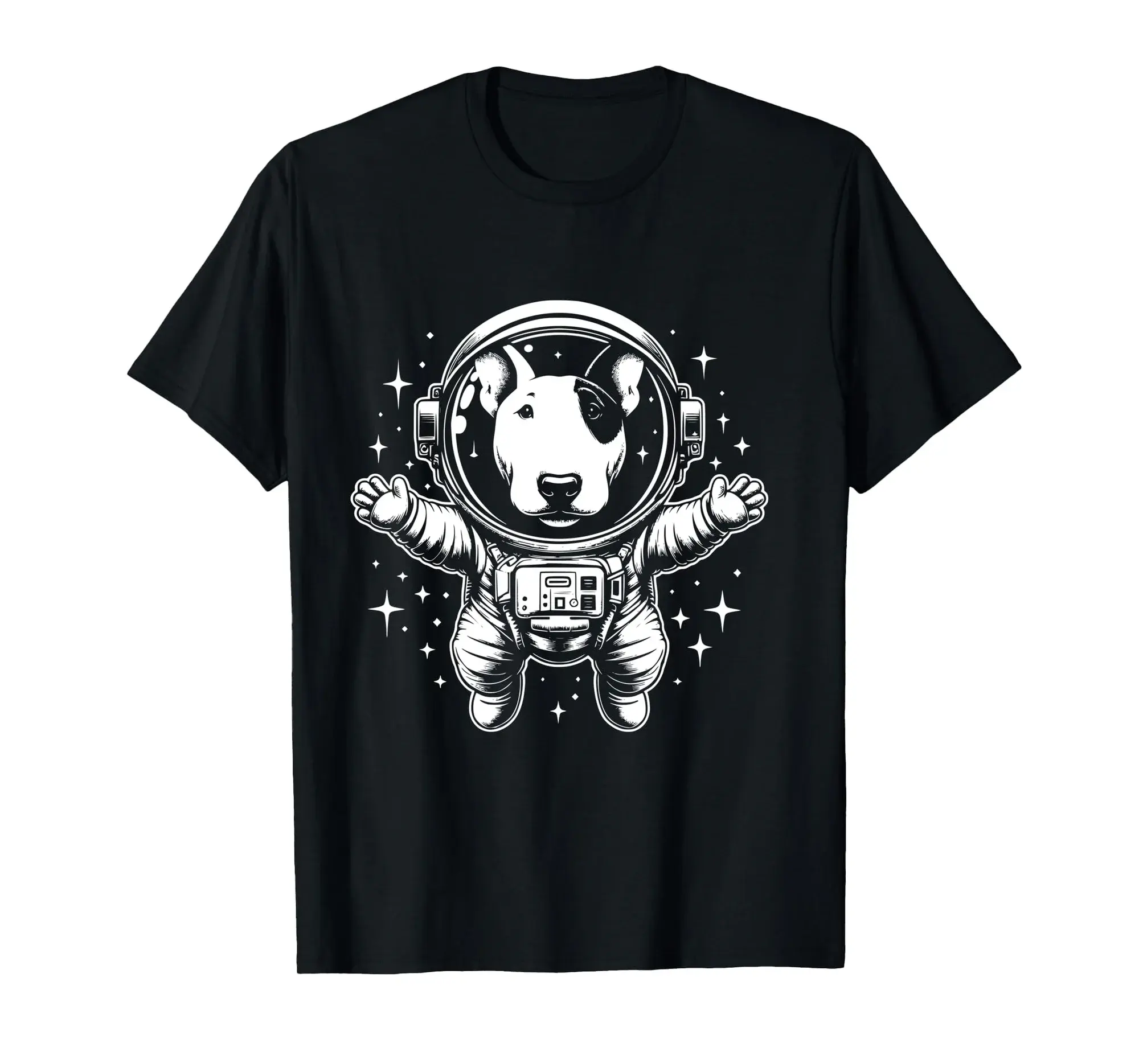Dog Dad Mom Space - Astronaut Bull Terrier Long Sleeve T-Shirt