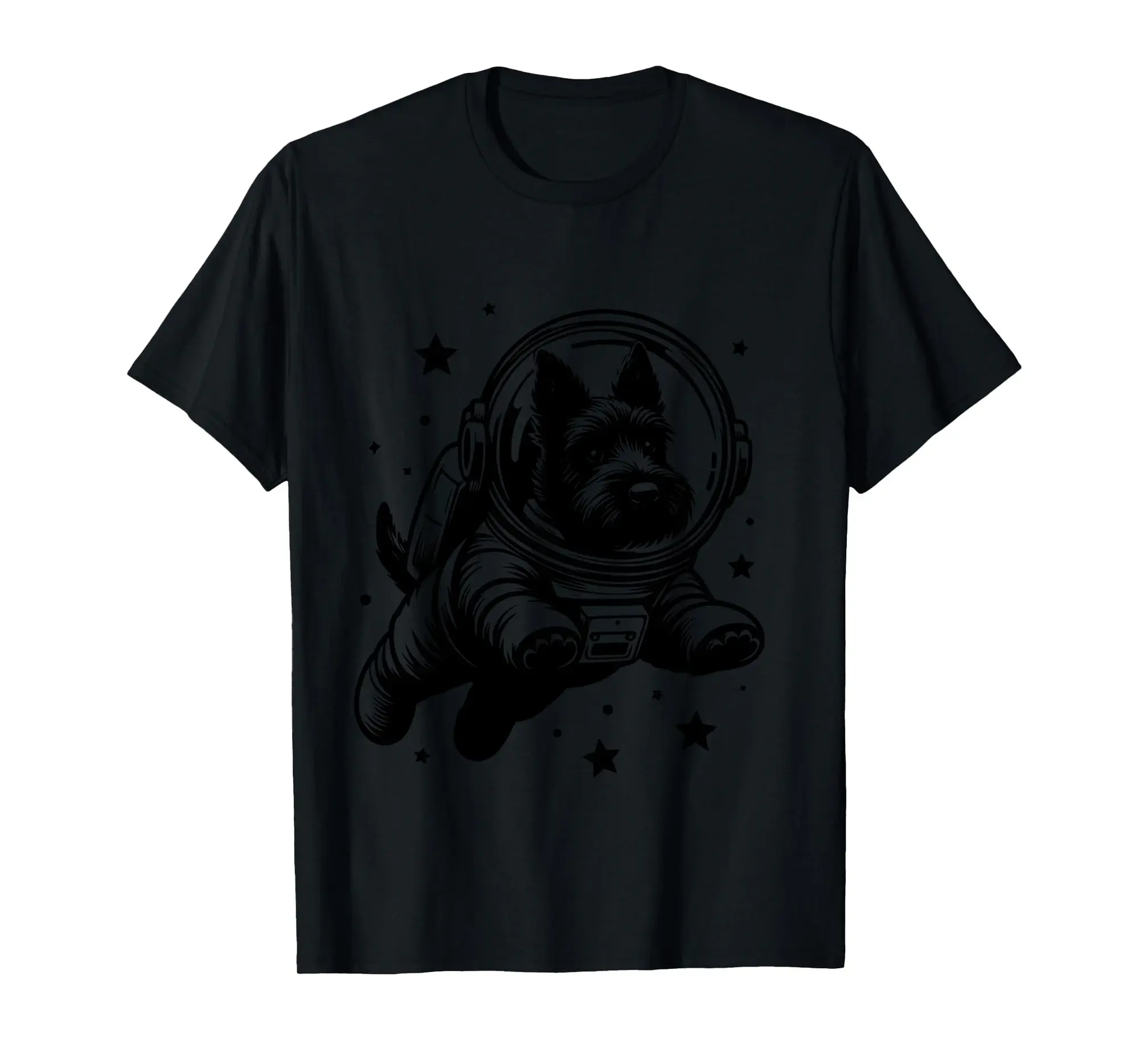 Dog Dad Mom Space - Astronaut Scottish Terrier Long Sleeve T-Shirt