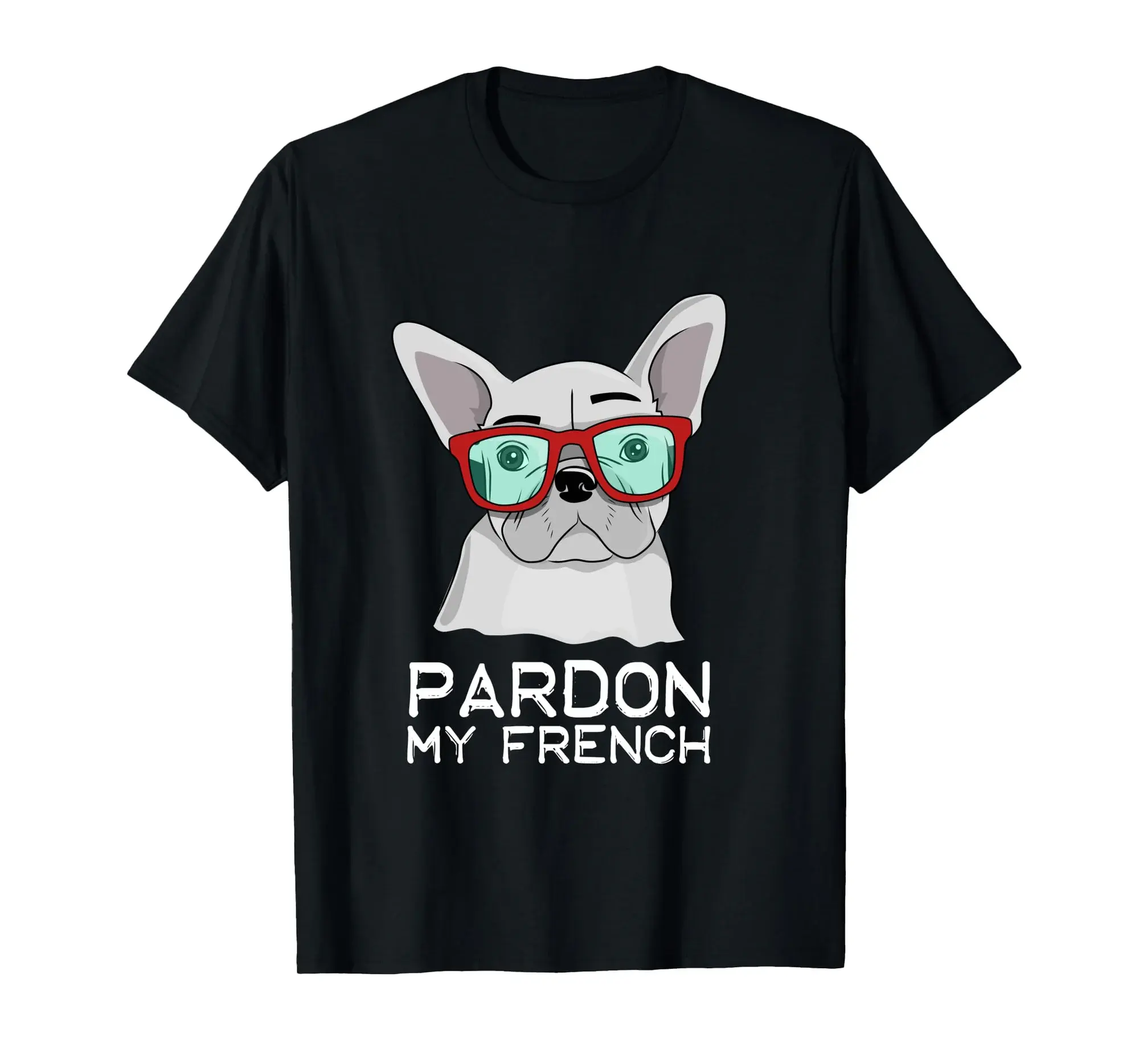 Pardon My French Bulldog White Frenchie Long Sleeve T-shirt