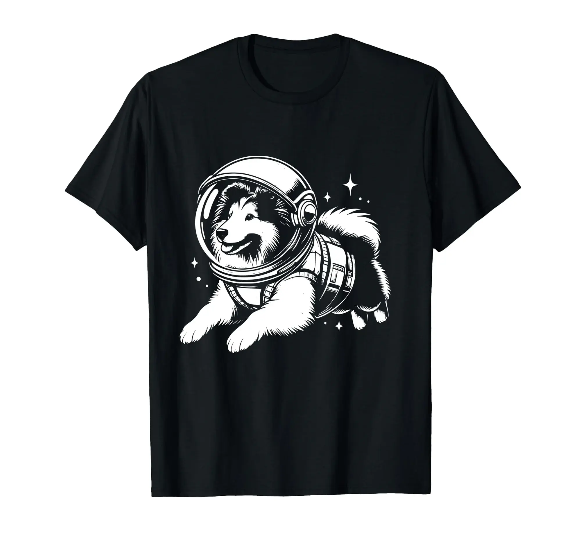 Dog Dad Mom Space - Astronaut Shetland Sheepdog Long Sleeve T-Shirt