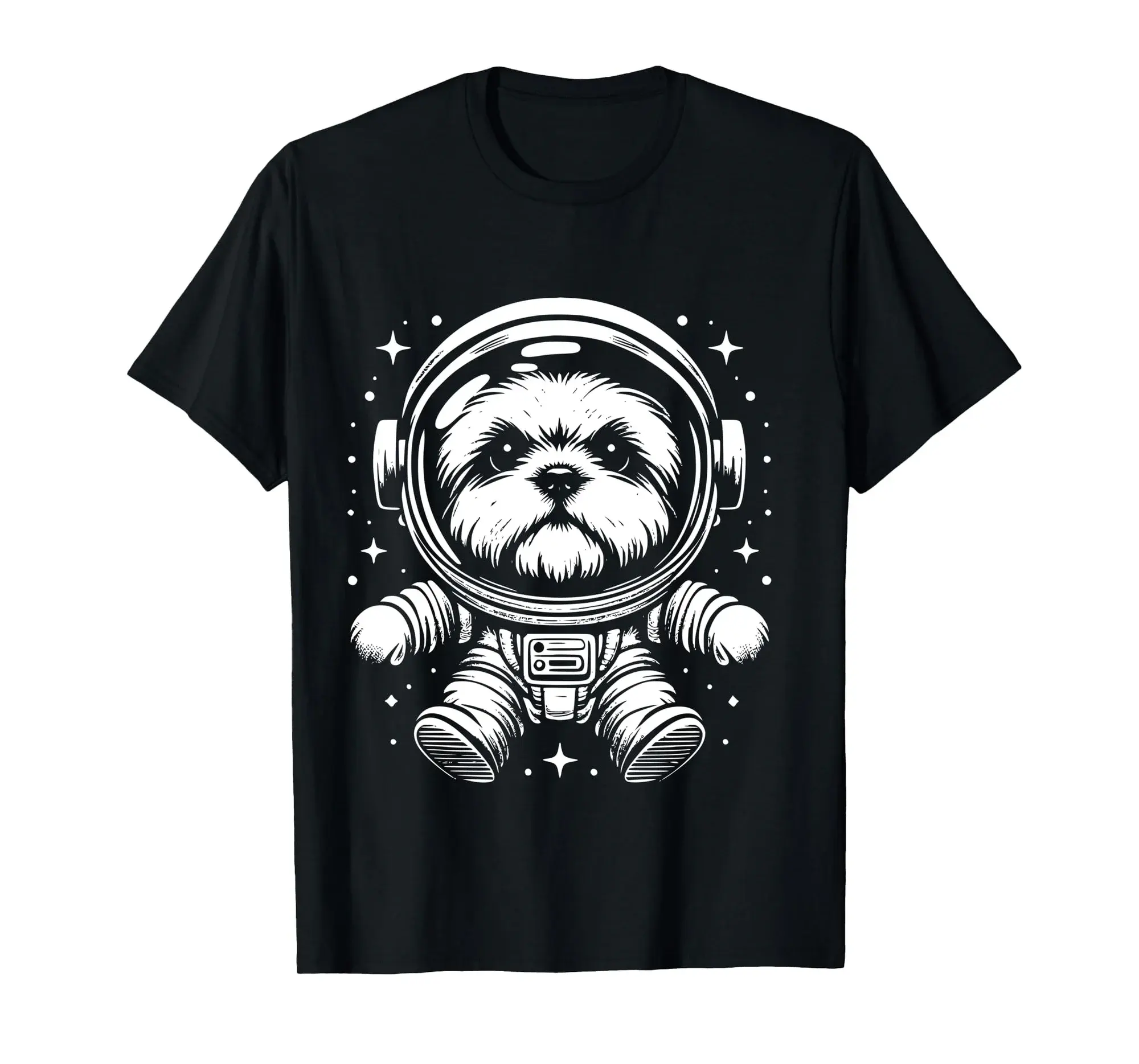 Dog Dad Mom Space - Astronaut Shorkie Long Sleeve T-Shirt
