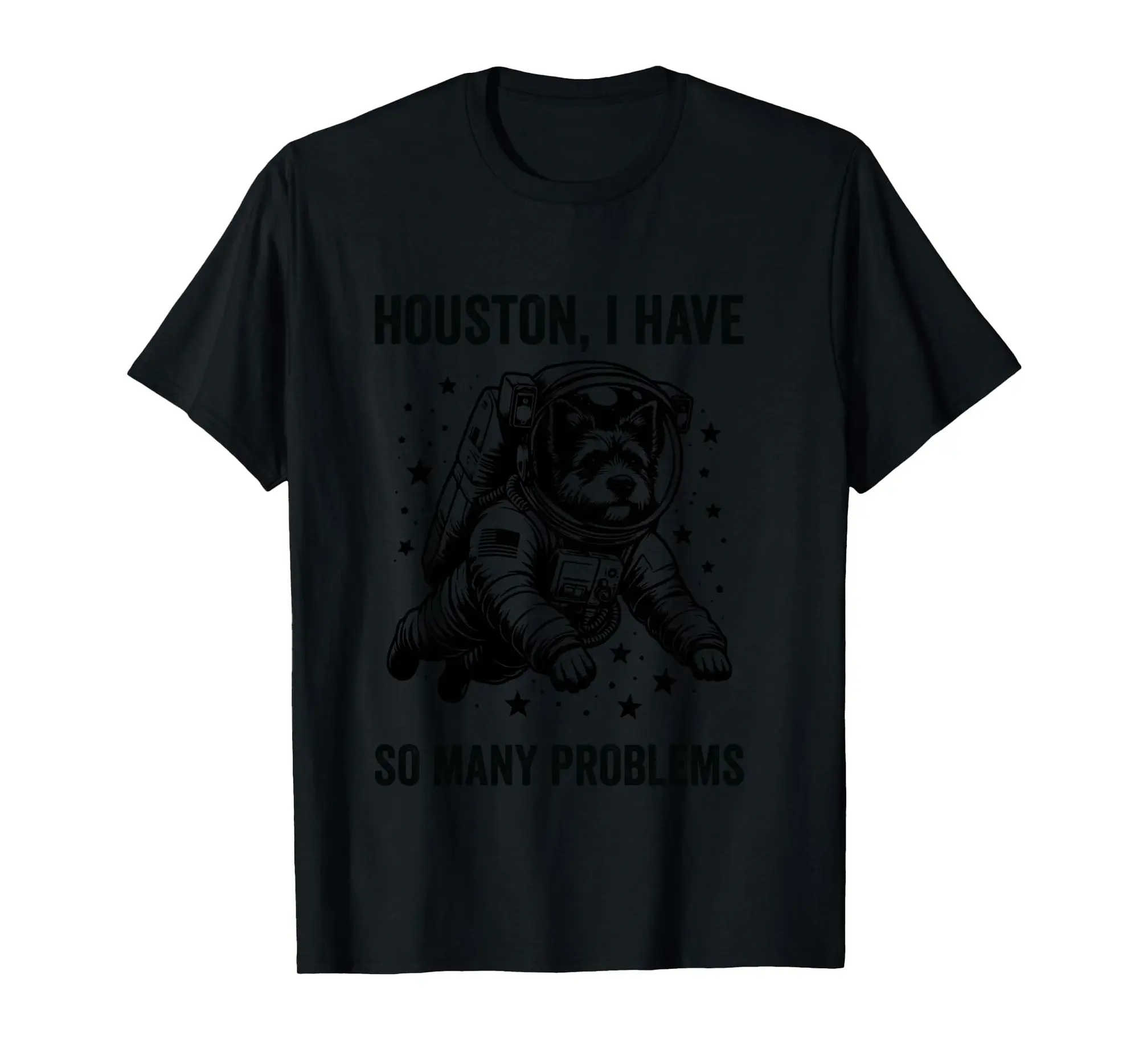 Dog Dad Mom Space - Houston Problem Australian Terrier Long Sleeve T-Shirt